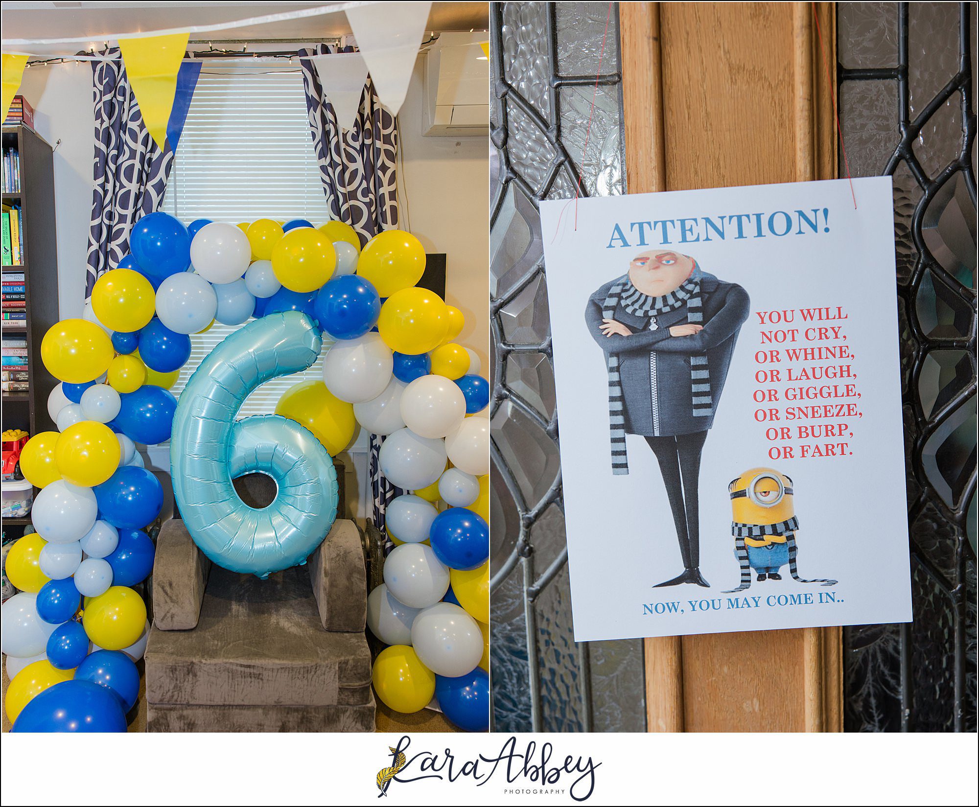 Happy 6th Birthday Leander Minion Party