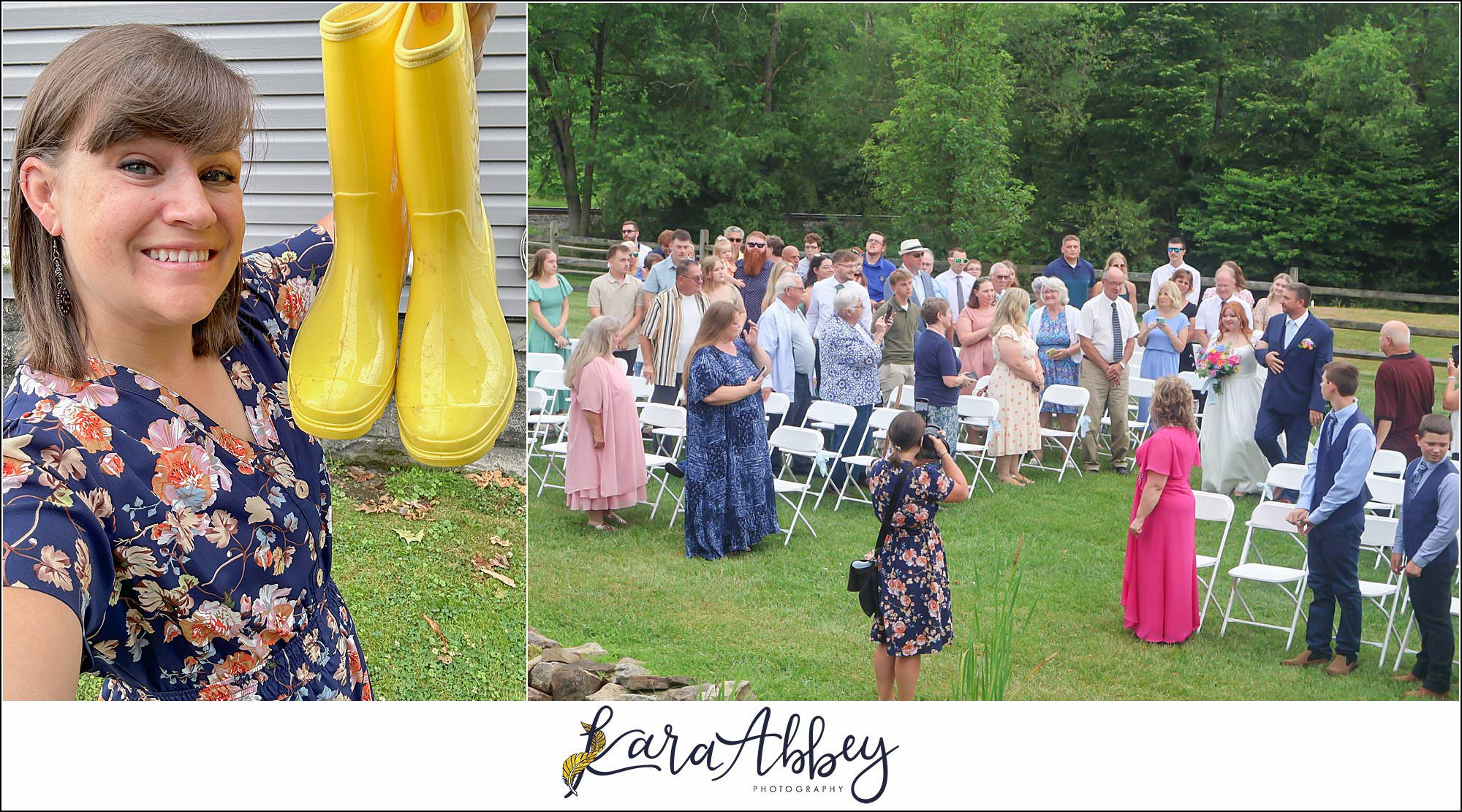 Behind the Scenes as a Wedding Photographer and Wedding Day Content Creator in Irwin PA