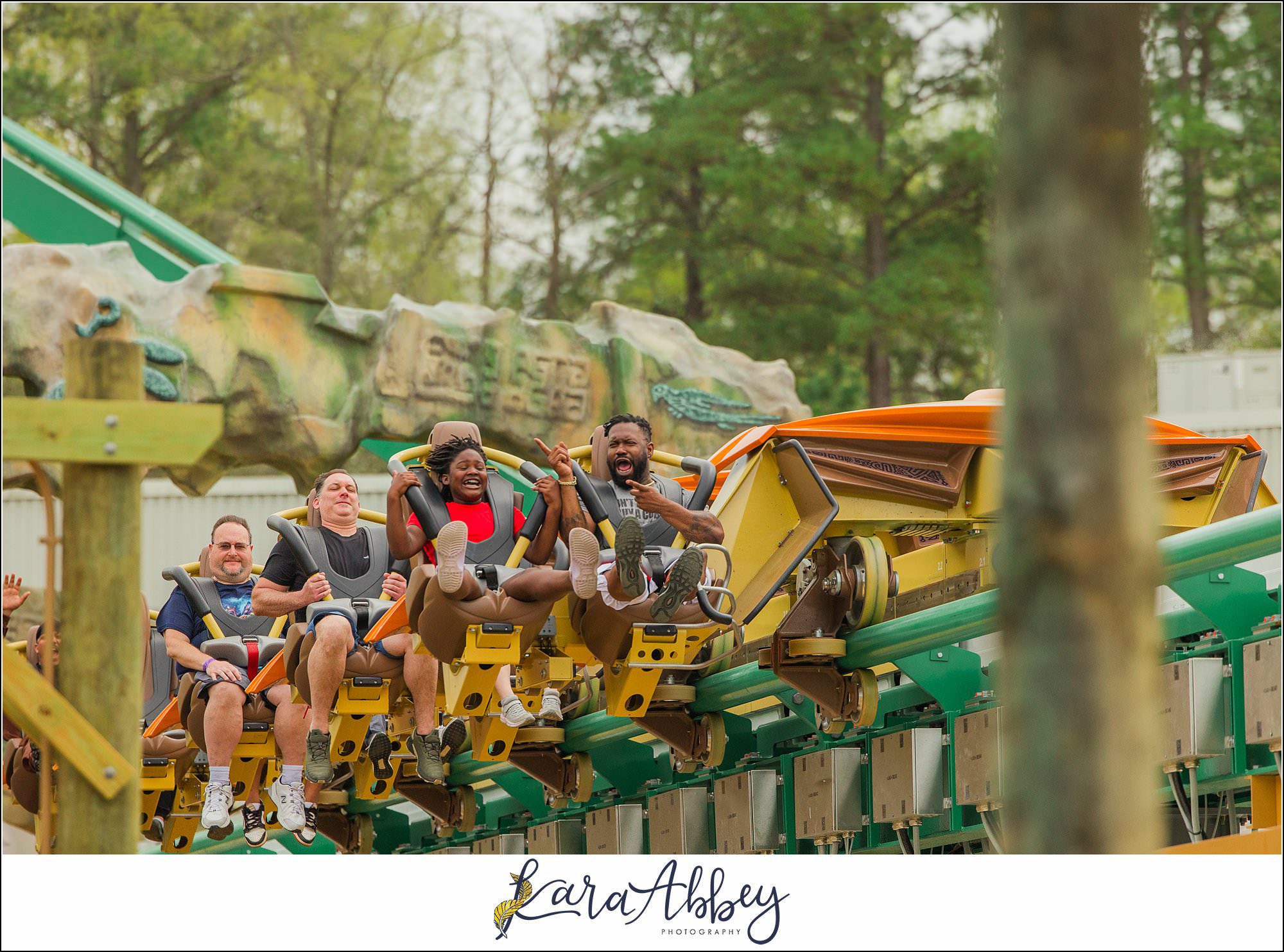 The Adventuring Abbeys Go to Kings Dominion to Ride Rapterra