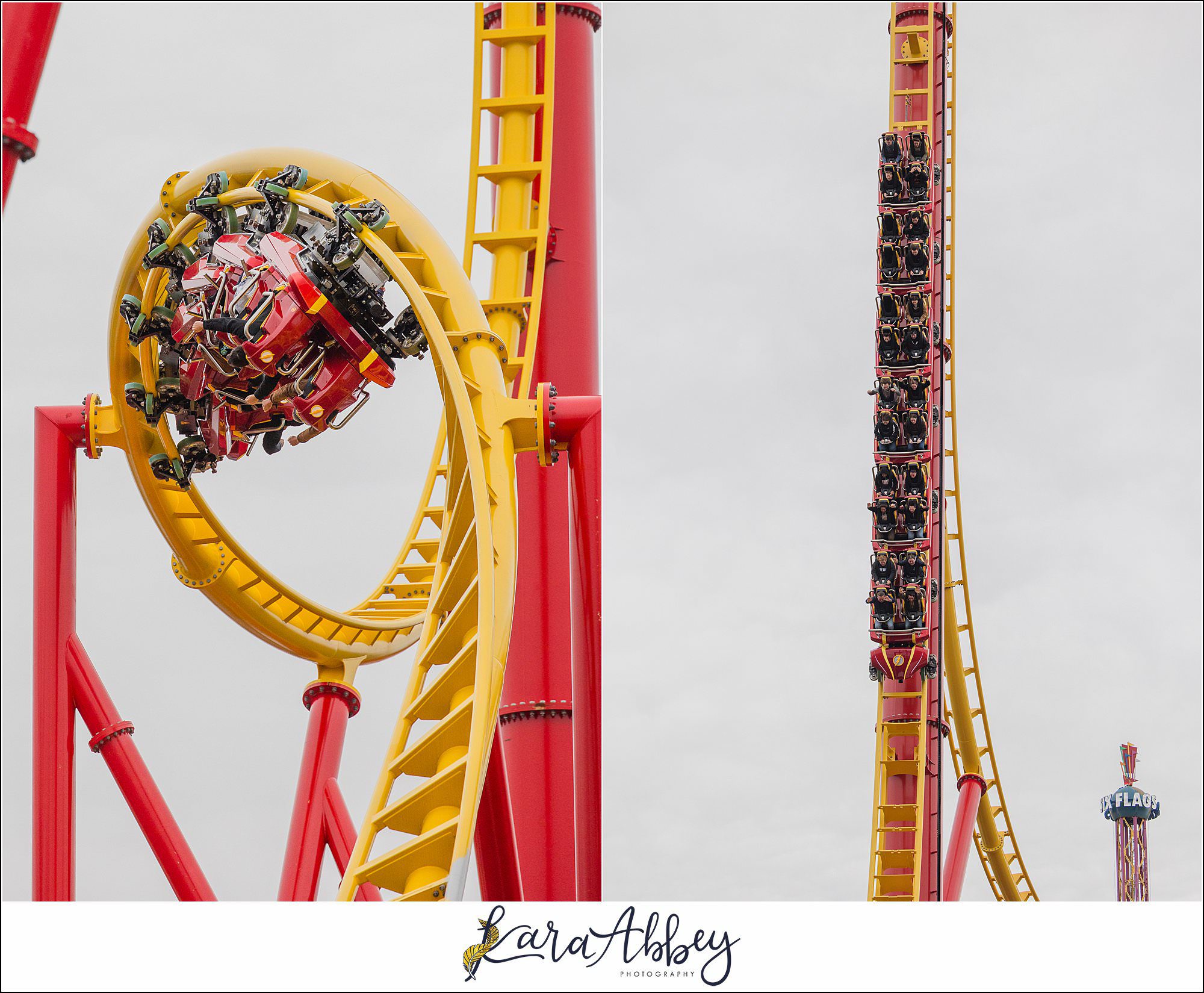The Adventuring Abbeys go to Six Flags Great Adventure to ride Flash: Vertical Velocity