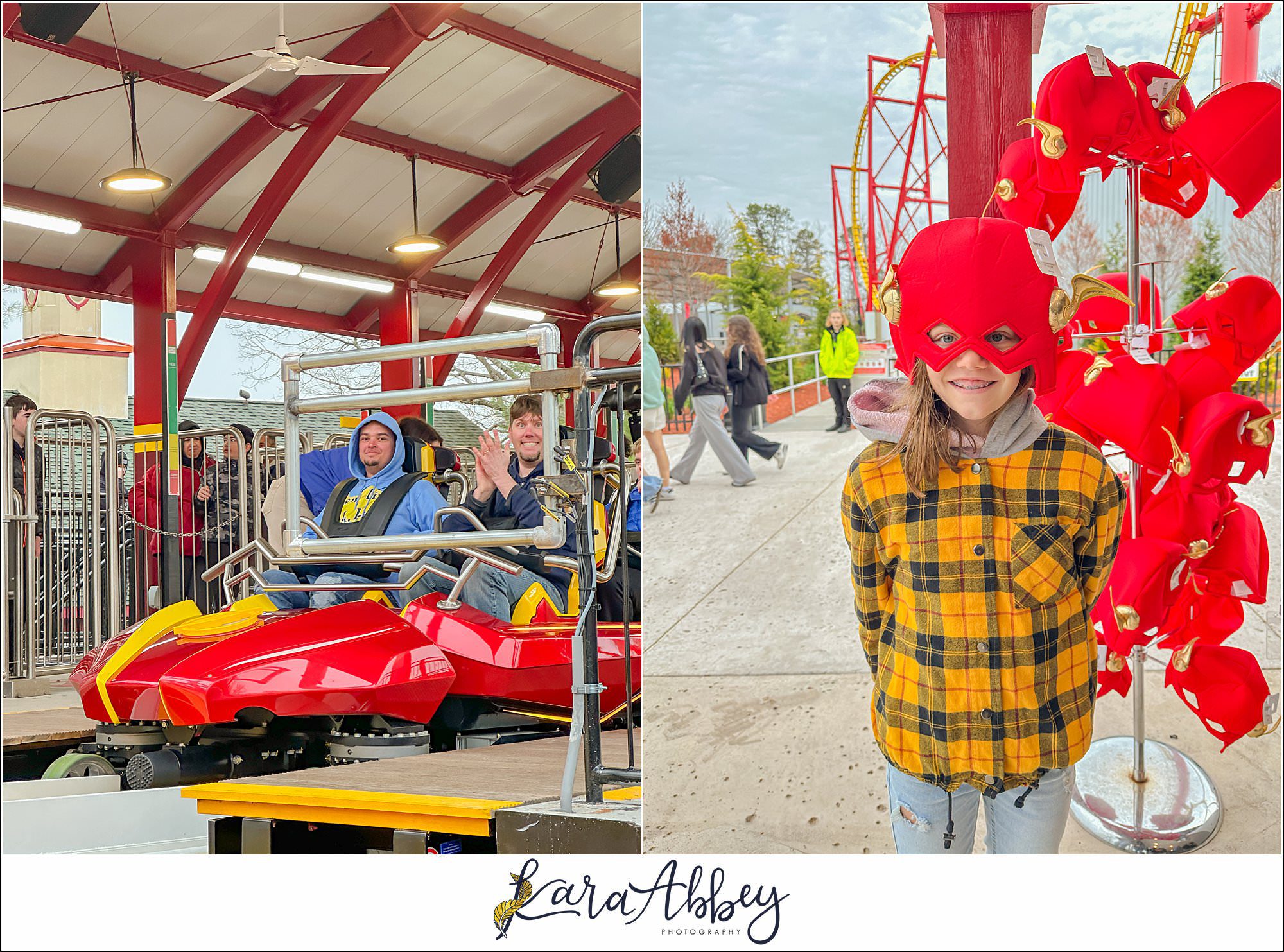 The Adventuring Abbeys go to Six Flags Great Adventure to ride Flash: Vertical Velocity