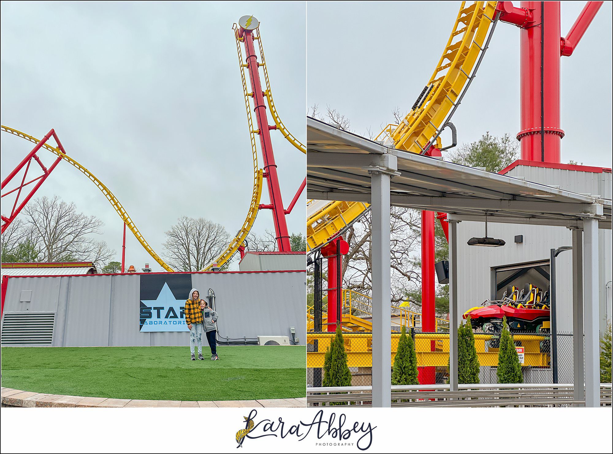 The Adventuring Abbeys go to Six Flags Great Adventure to ride Flash: Vertical Velocity