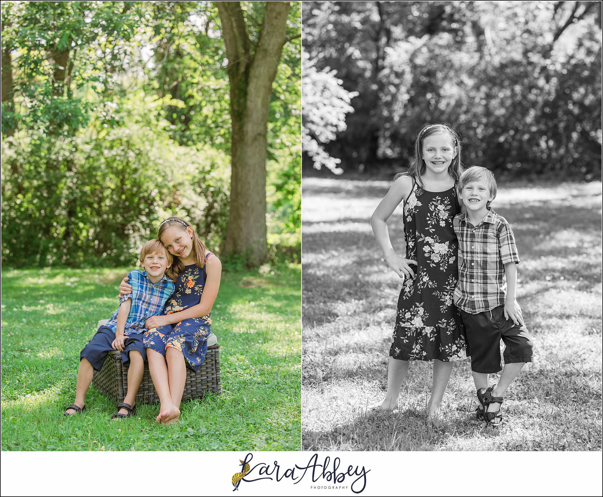 Half Birthday Backyard Portraits in Irwin PA