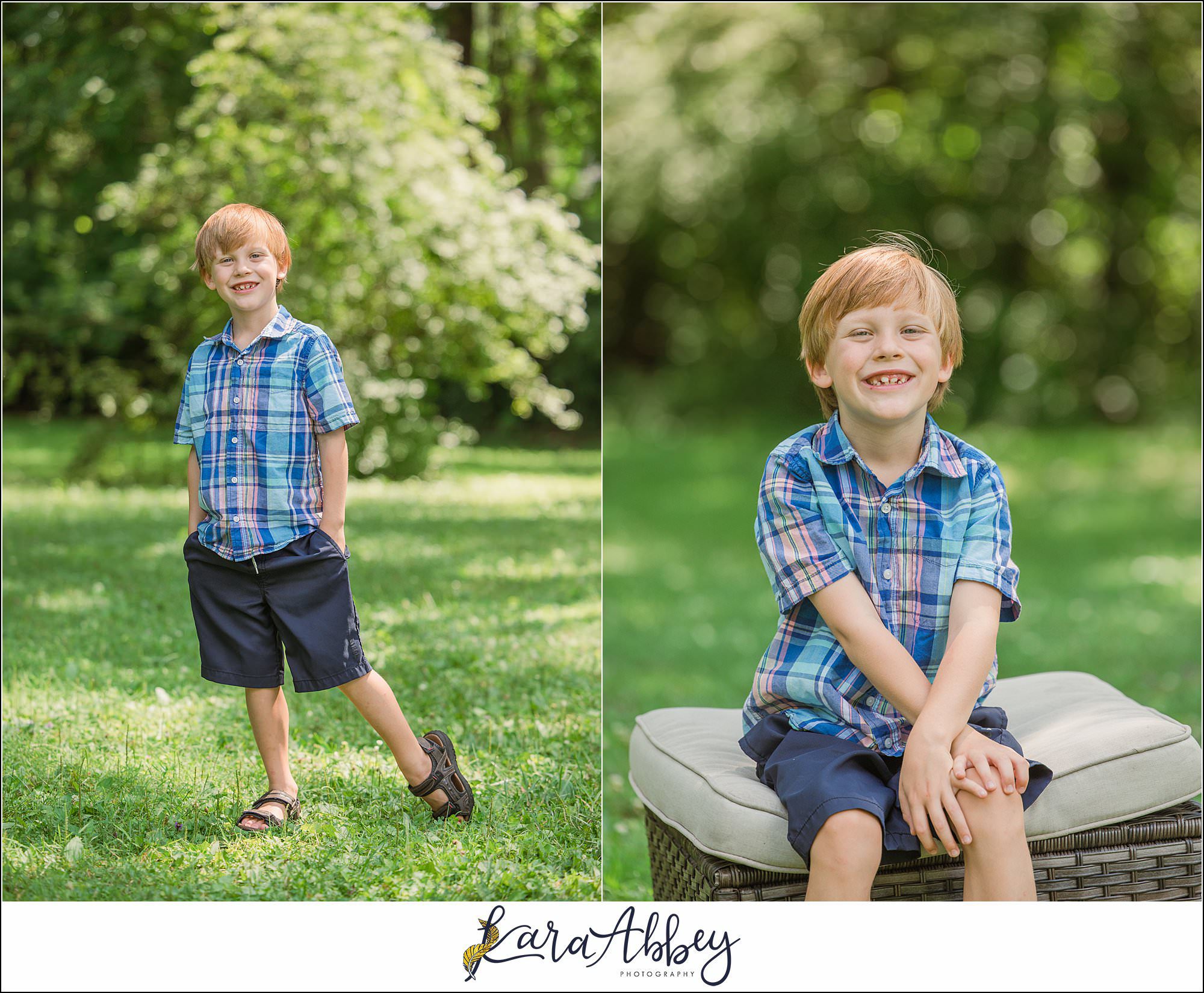 Half Birthday Backyard Portraits in Irwin PA
