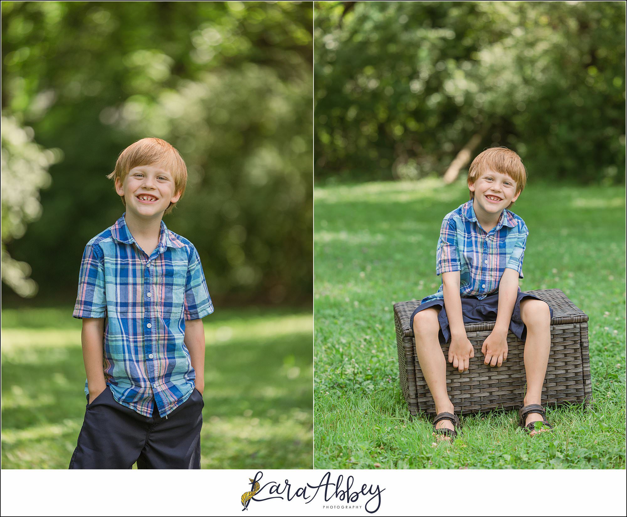 Half Birthday Backyard Portraits in Irwin PA