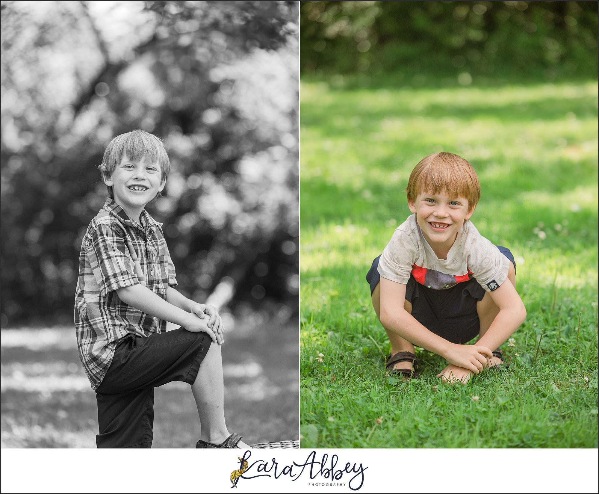 Half Birthday Backyard Portraits in Irwin PA