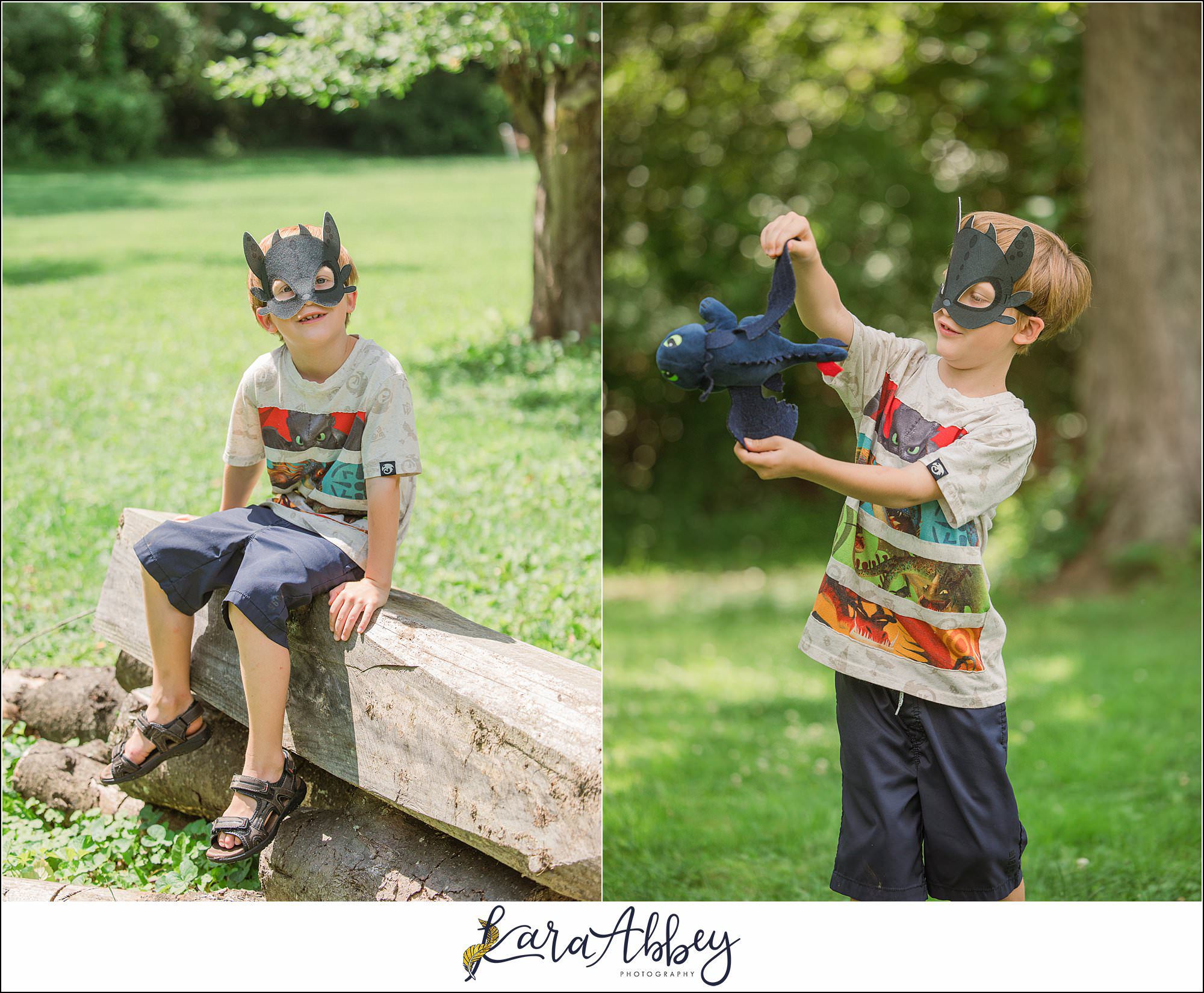 Half Birthday Backyard Portraits in Irwin PA