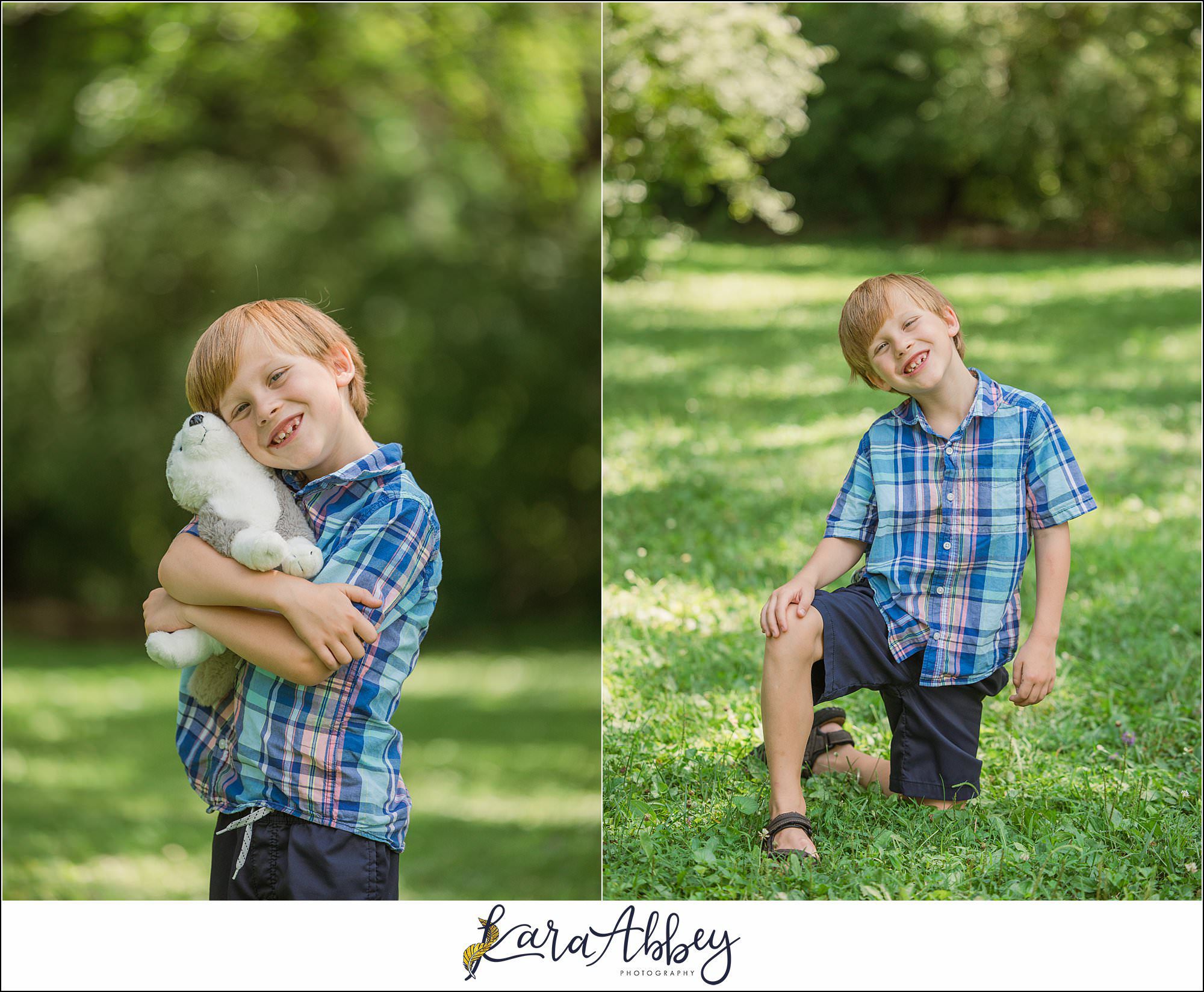 Half Birthday Backyard Portraits in Irwin PA