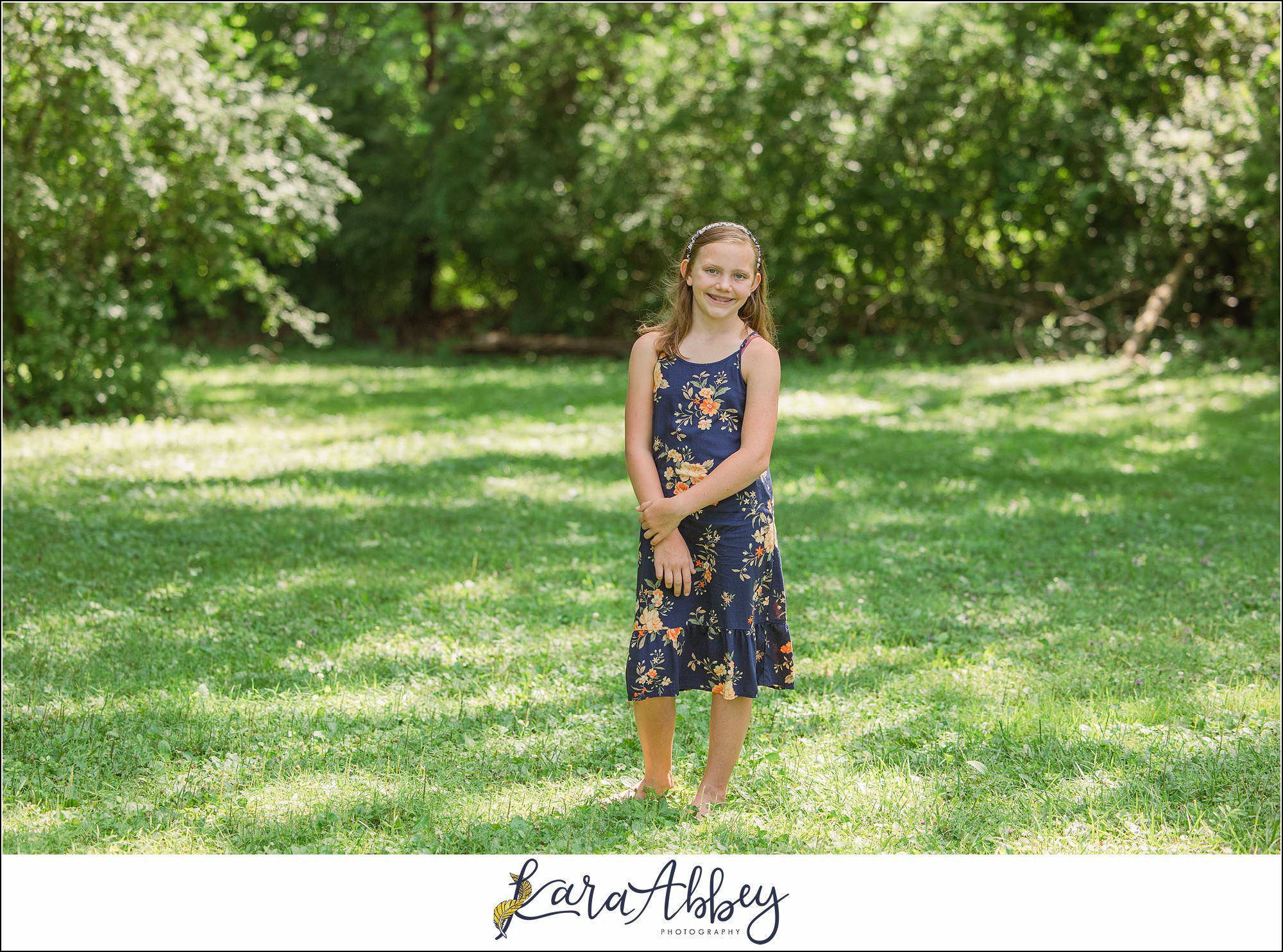 Half Birthday Backyard Portraits in Irwin PA
