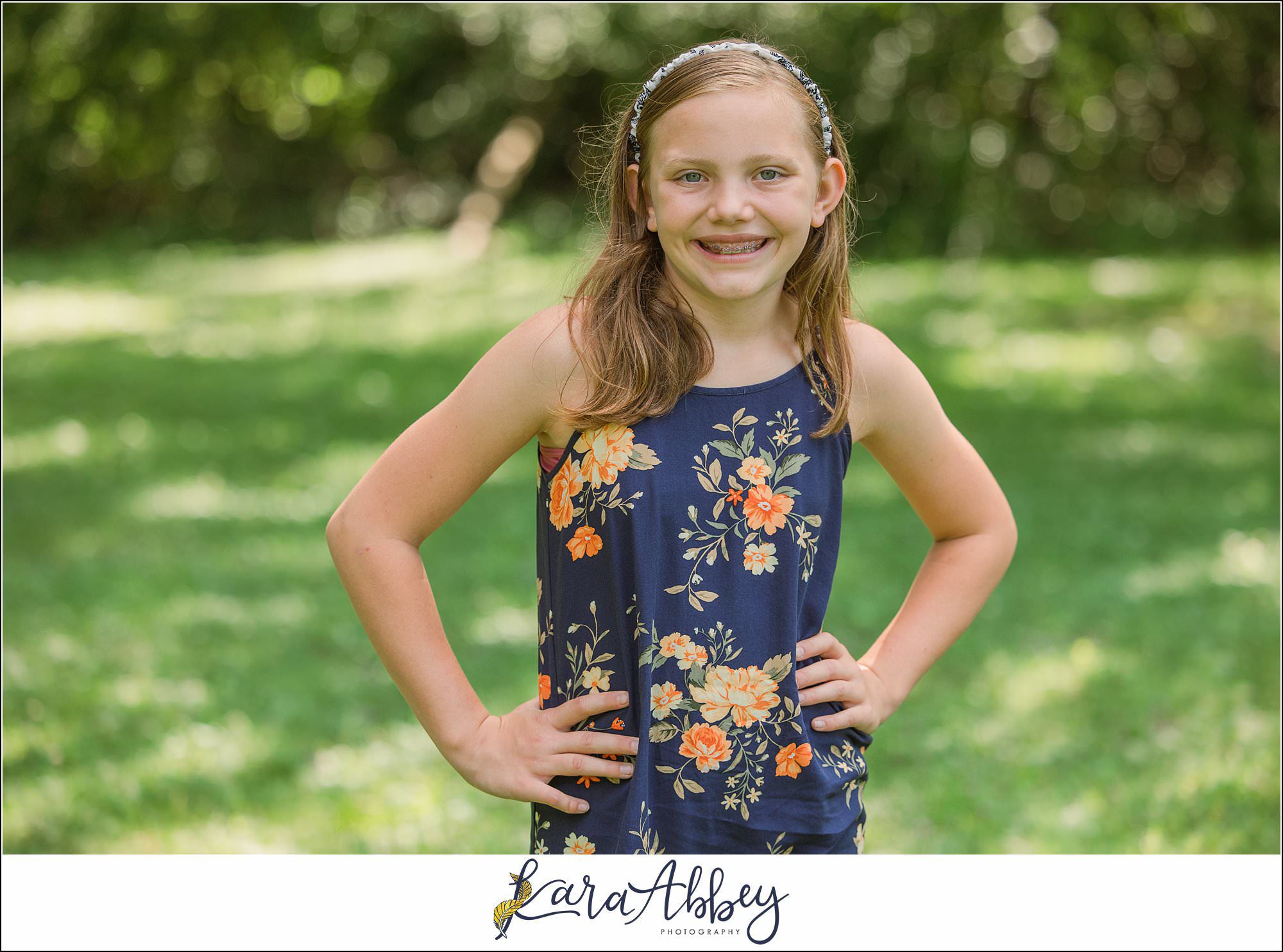Half Birthday Backyard Portraits in Irwin PA