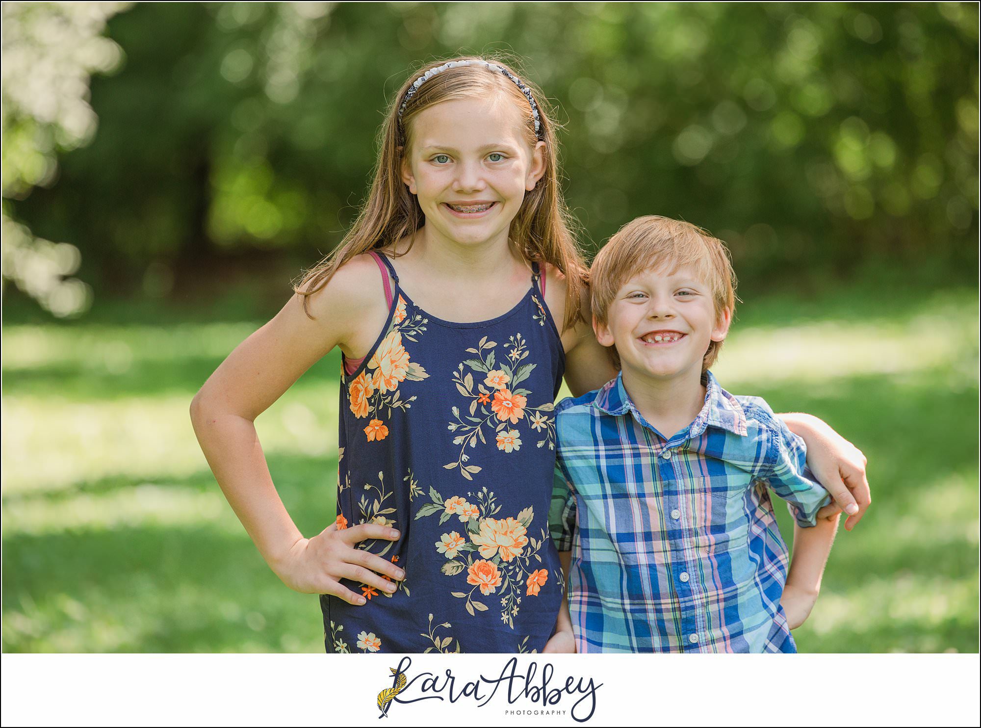 Half Birthday Backyard Portraits in Irwin PA