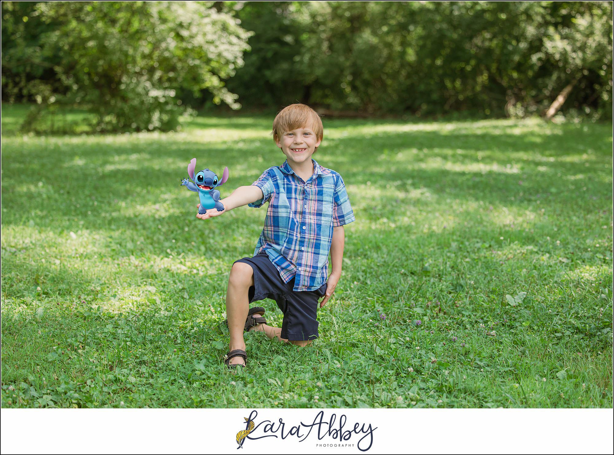 Half Birthday Backyard Portraits in Irwin PA