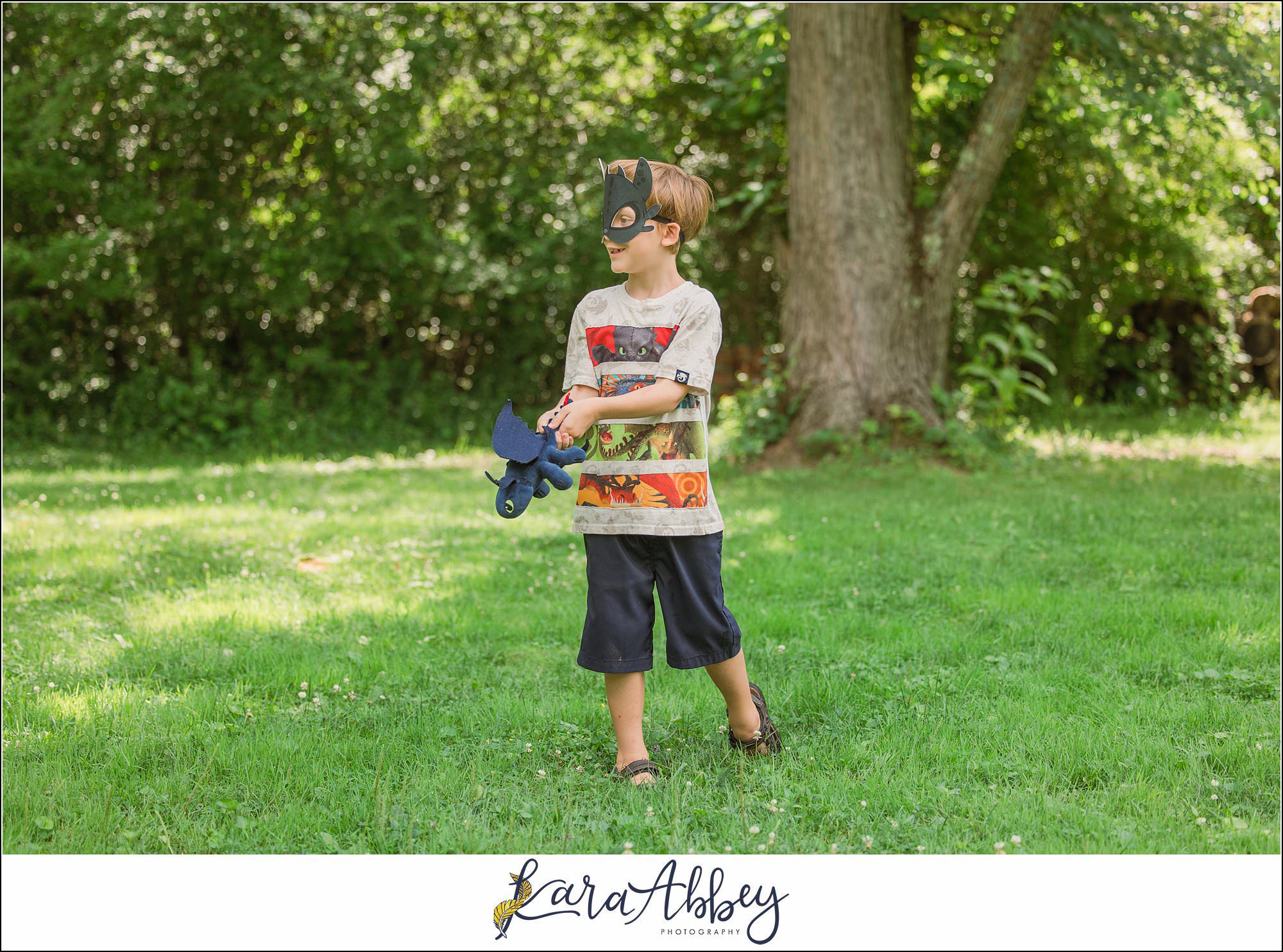 Half Birthday Backyard Portraits in Irwin PA