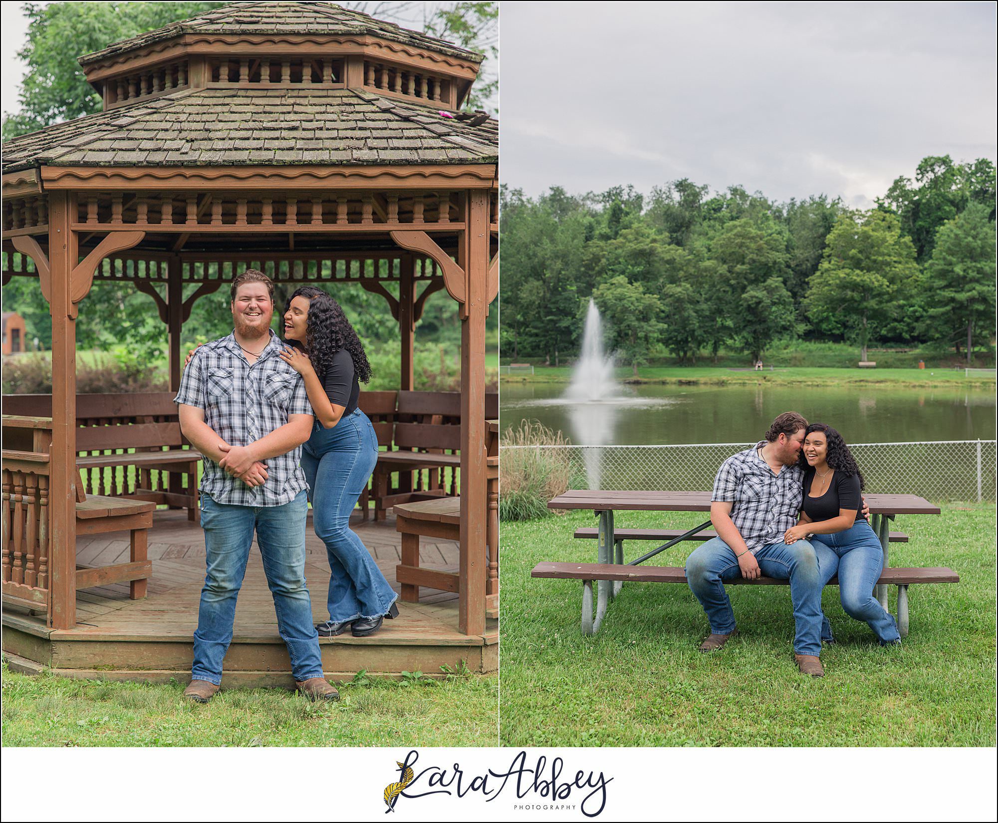 Nate and Tai'Asia Engagement Photos at Indian Lake in Irwin PA