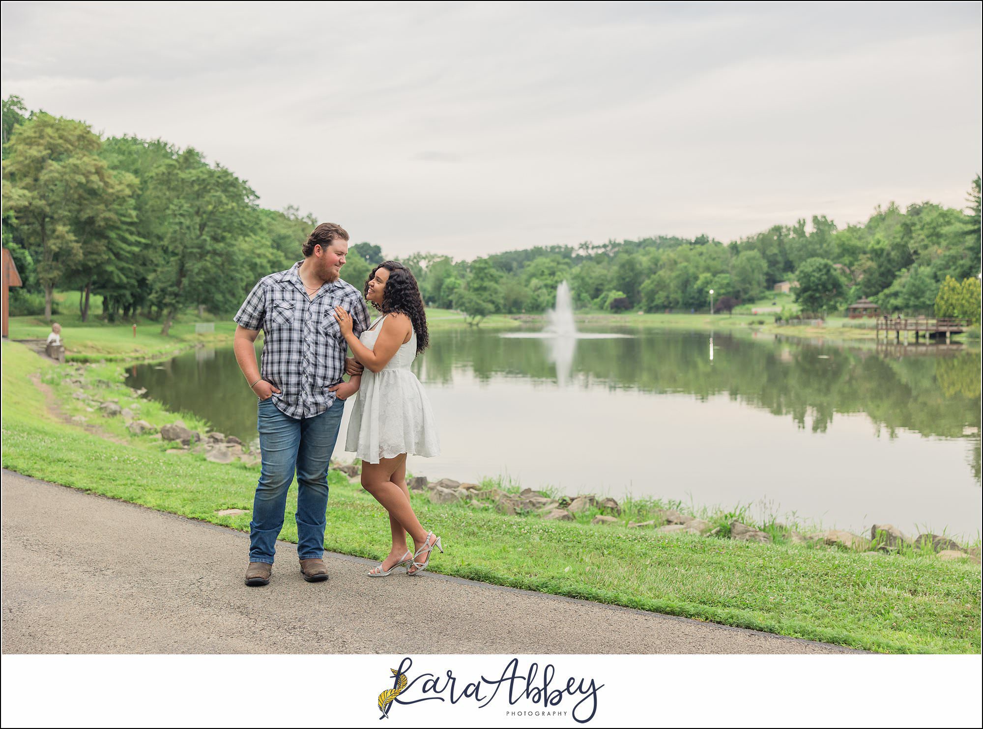 Nate and Tai'Asia Engagement Photos at Indian Lake in Irwin PA