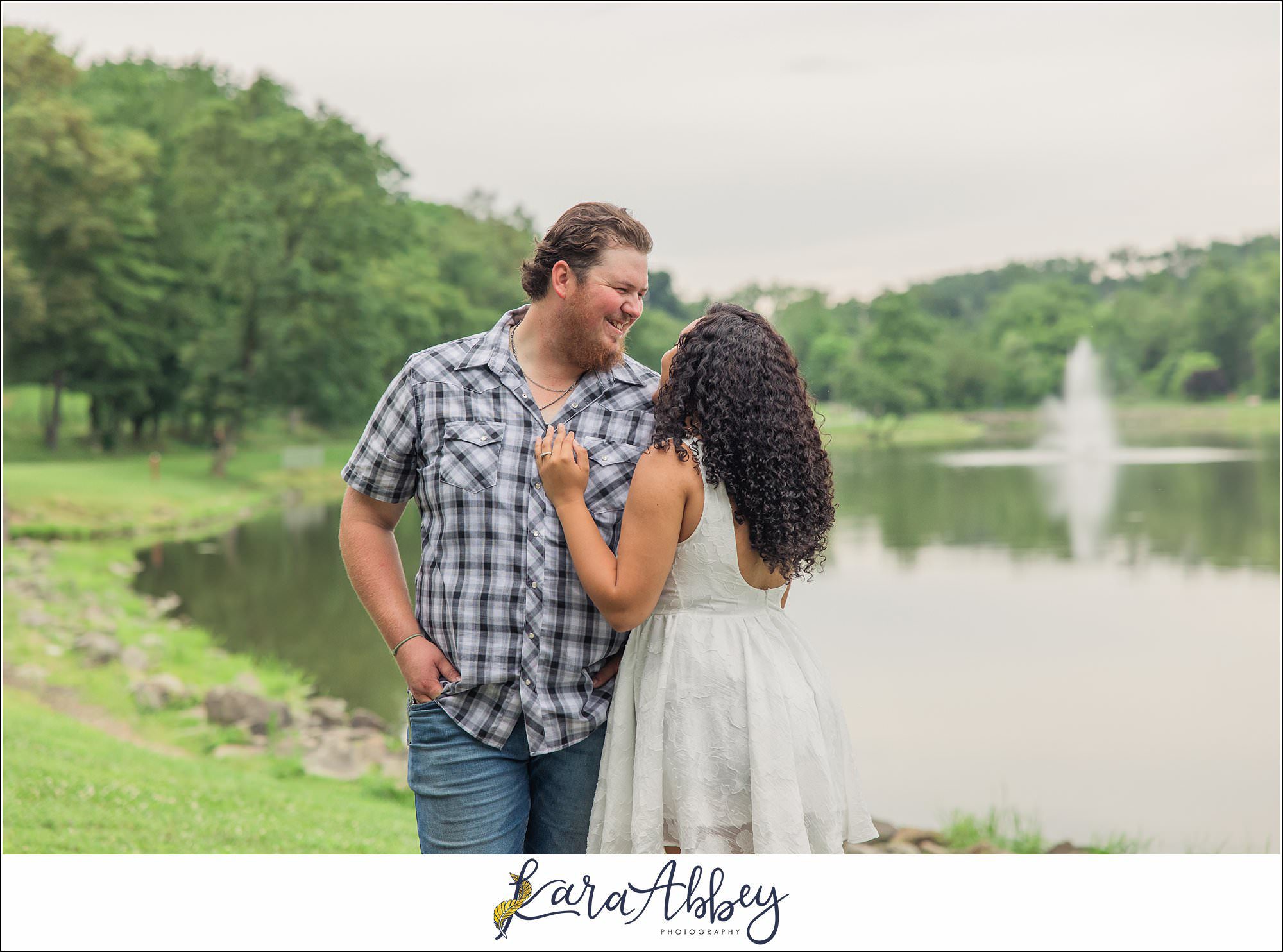 Nate and Tai'Asia Engagement Photos at Indian Lake in Irwin PA