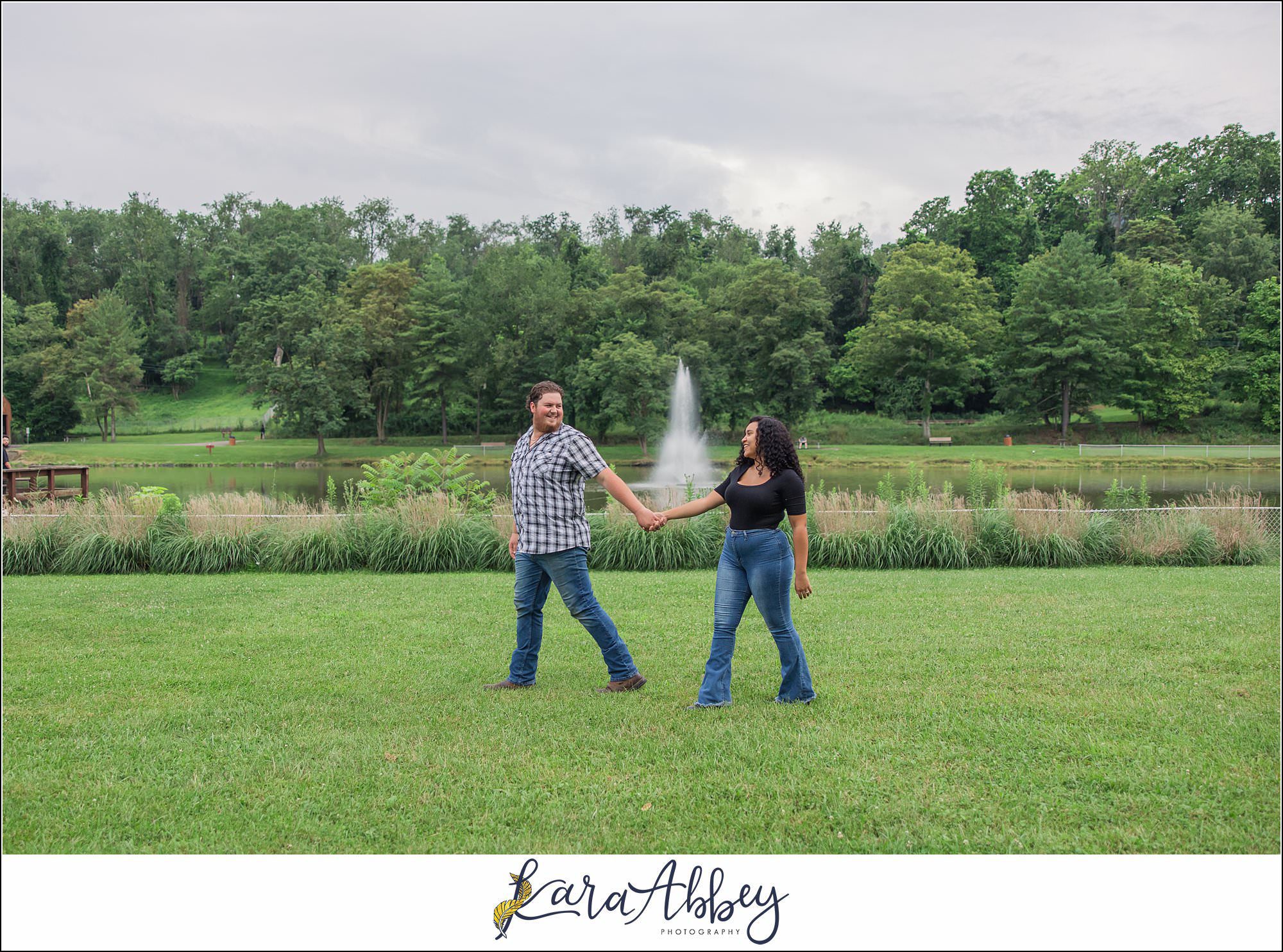 Nate and Tai'Asia Engagement Photos at Indian Lake in Irwin PA