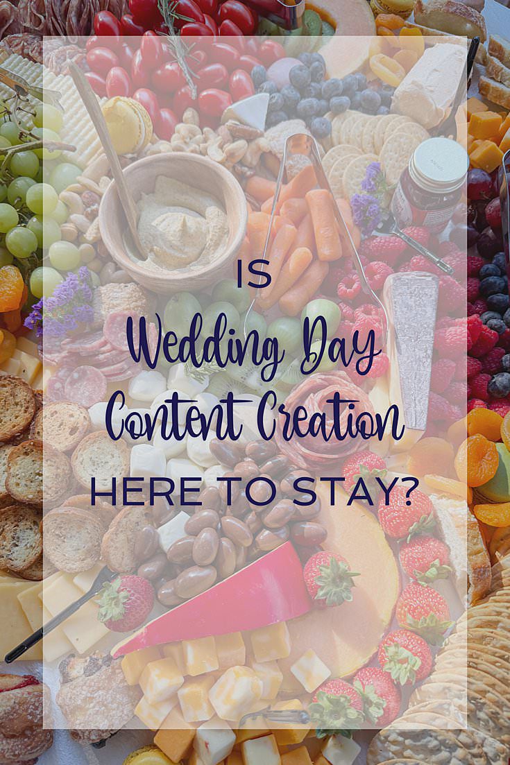 Is Wedding Day Content Creation Here To Stay? Thoughts on this brand new industry in the wedding world from a seasoned wedding content creator in Pittsburgh PA