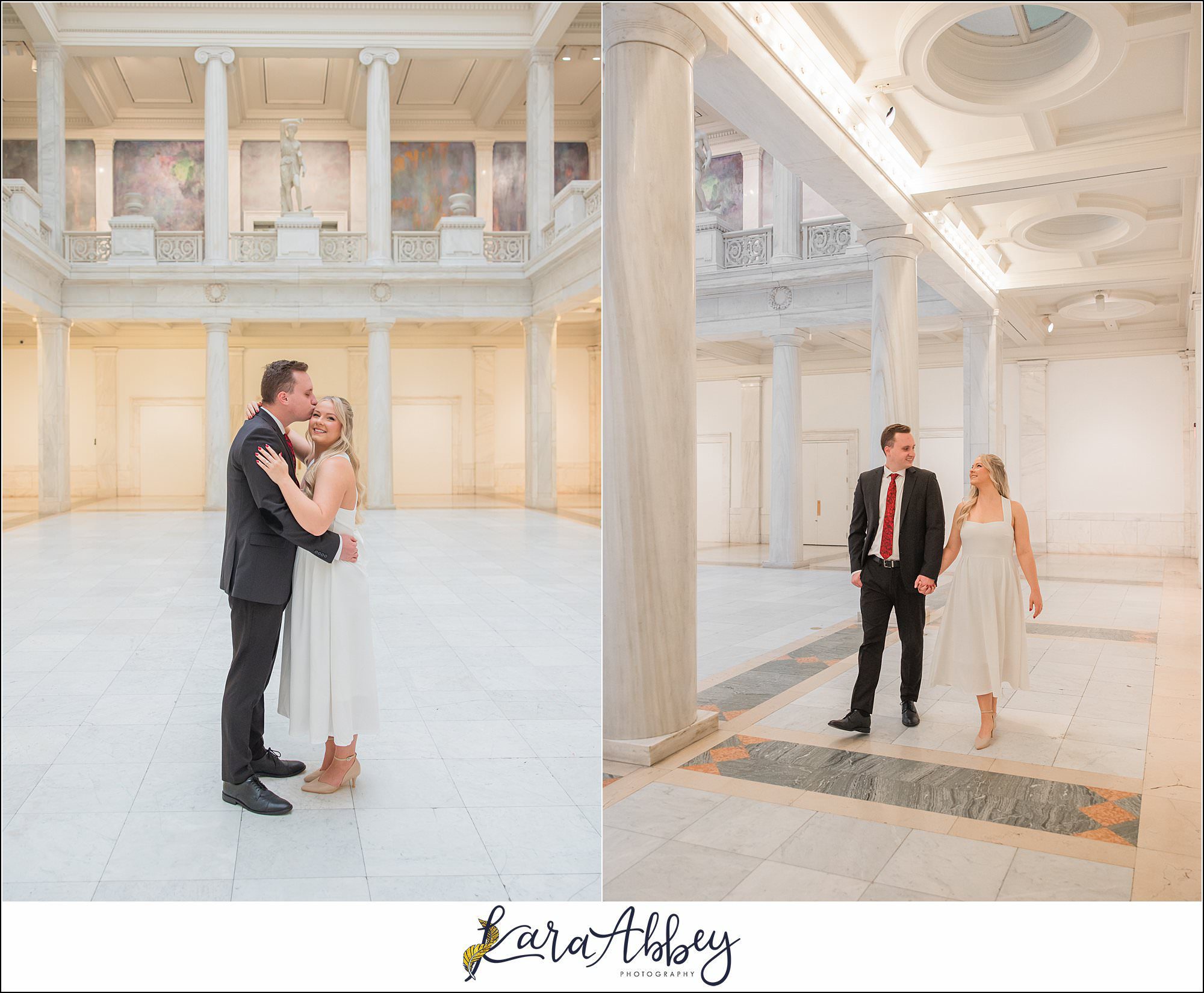 Chelsie and Alex Engagement Photos at Carnegie Museum of Art in Pittsburgh PA