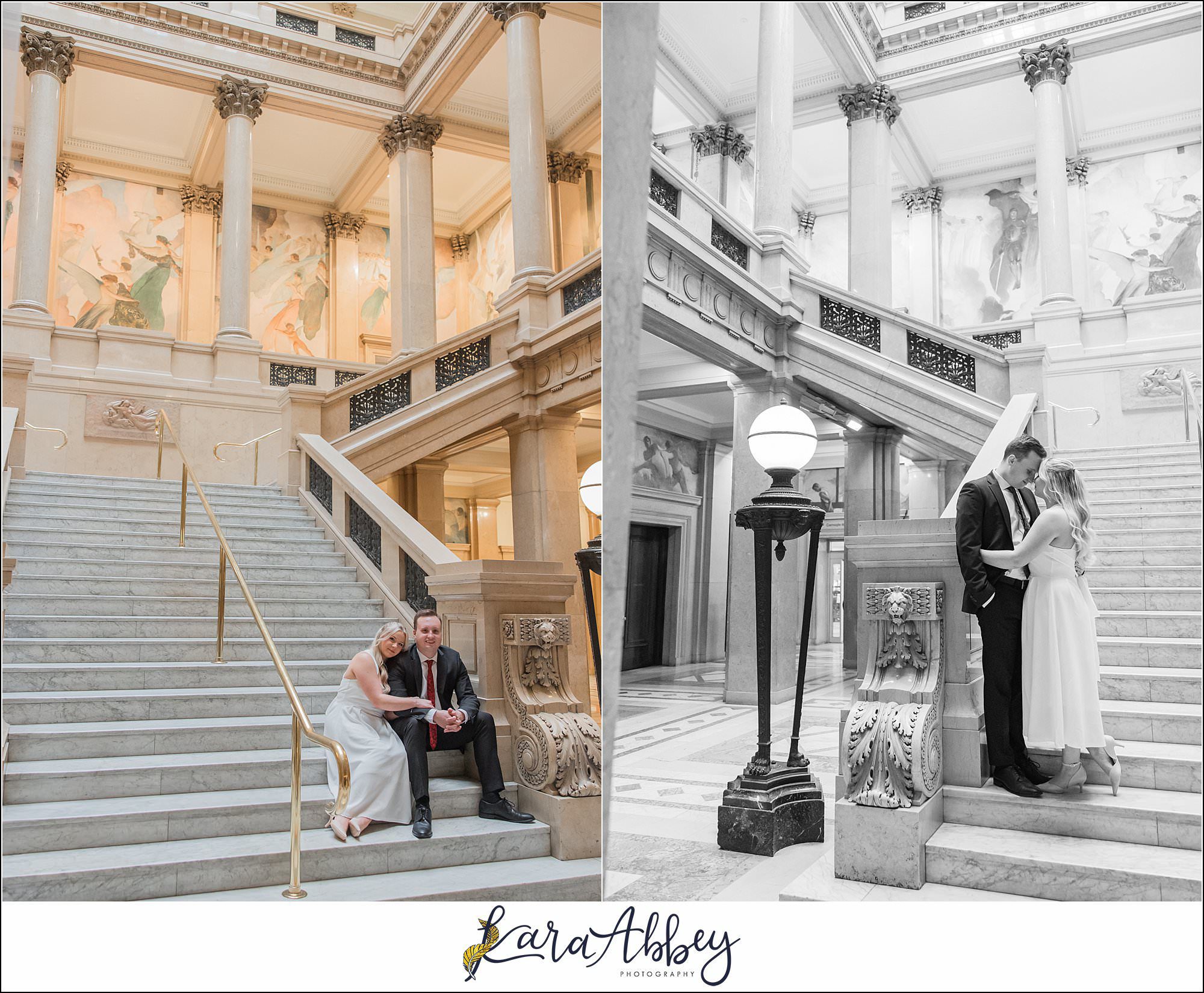 Chelsie and Alex Engagement Photos at Carnegie Museum of Art in Pittsburgh PA
