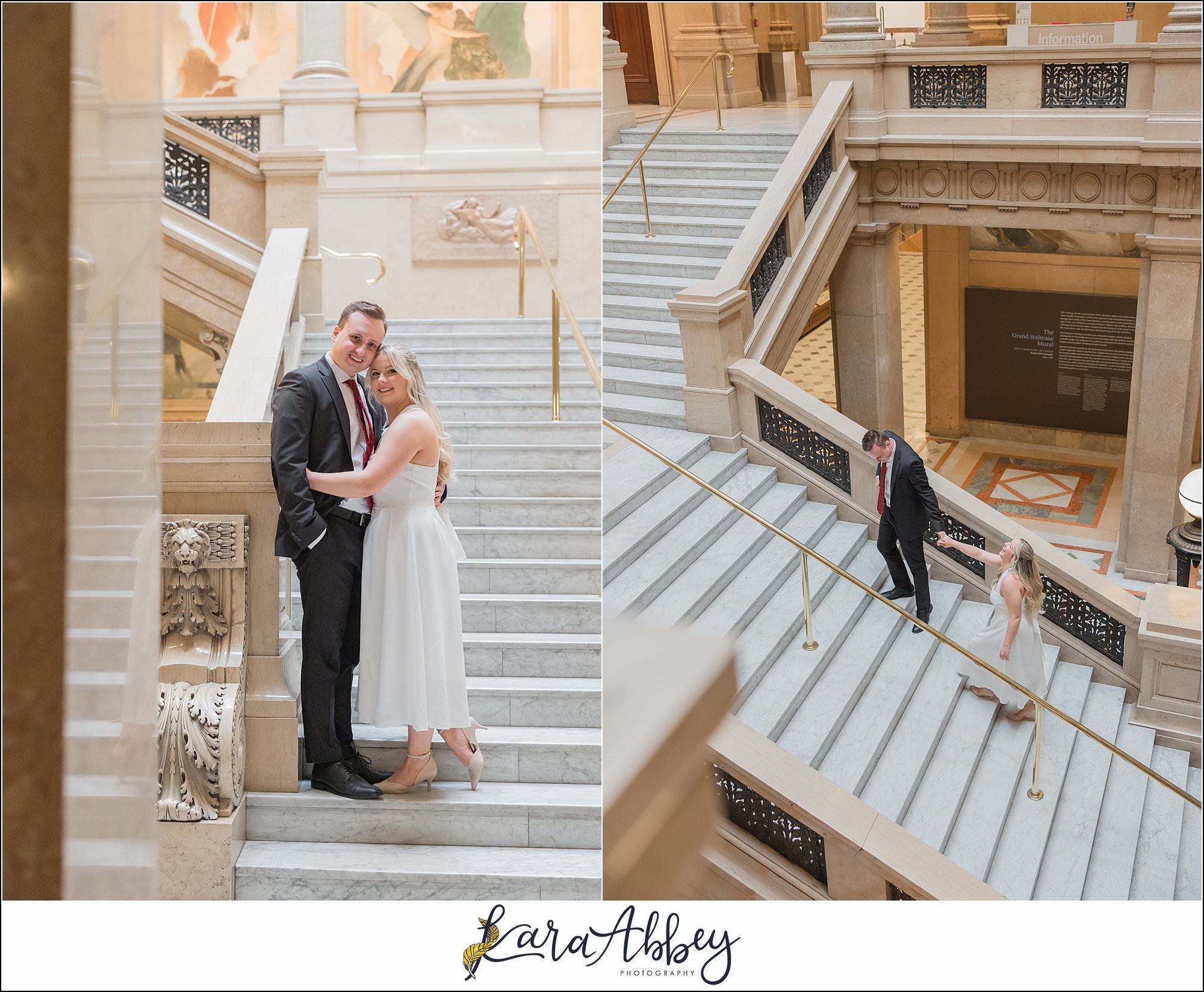 Chelsie and Alex Engagement Photos at Carnegie Museum of Art in Pittsburgh PA