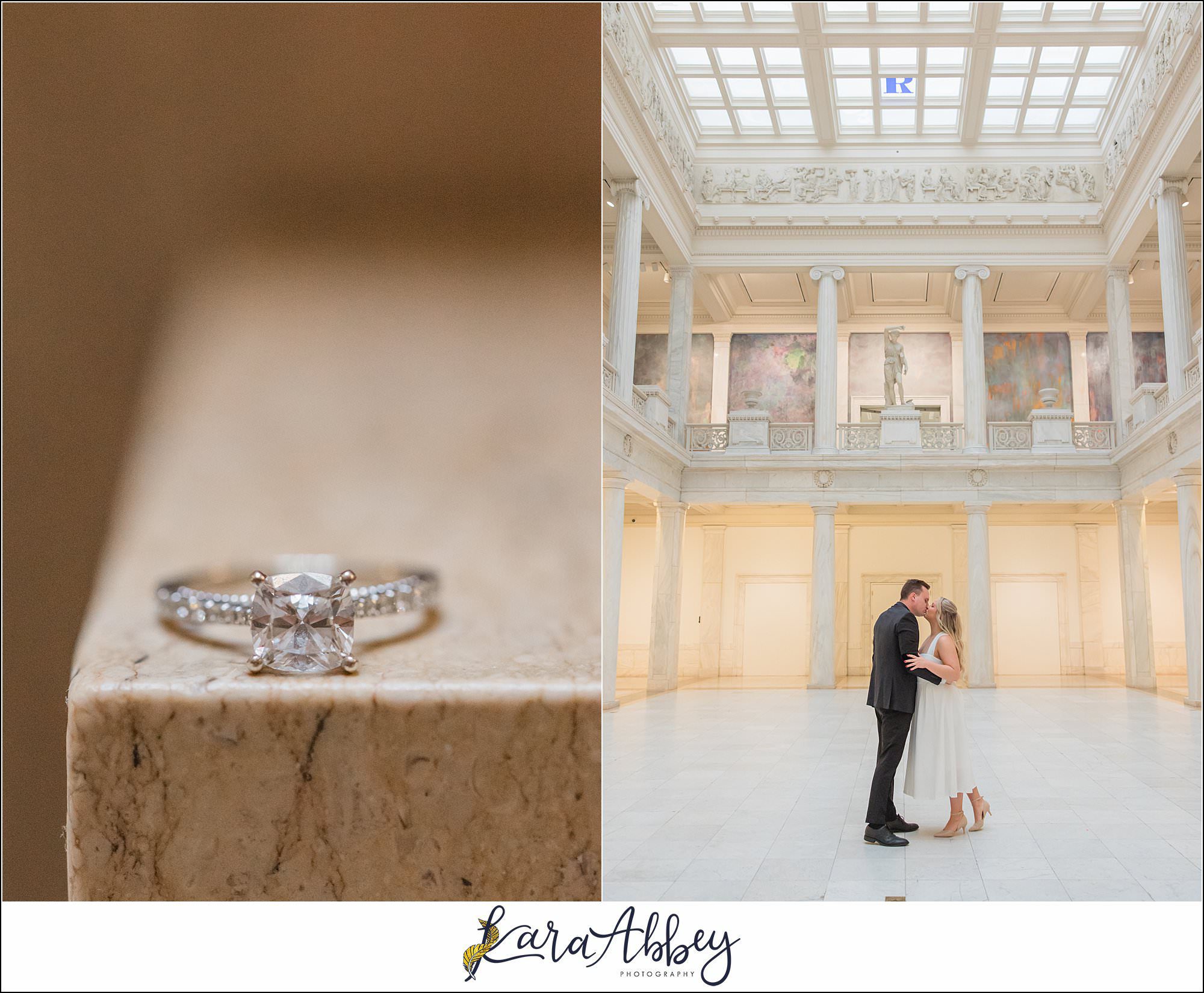Chelsie and Alex Engagement Photos at Carnegie Museum of Art in Pittsburgh PA