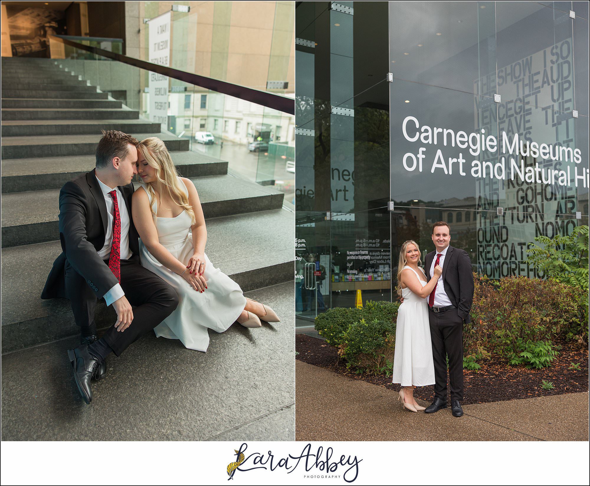 Chelsie and Alex Engagement Photos at Carnegie Museum of Art in Pittsburgh PA