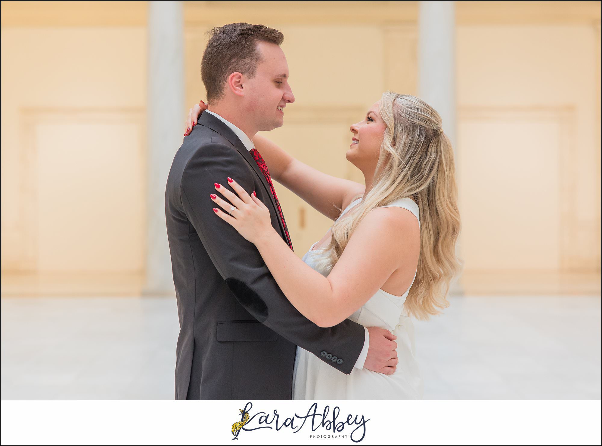 Chelsie and Alex Engagement Photos at Carnegie Museum of Art in Pittsburgh PA