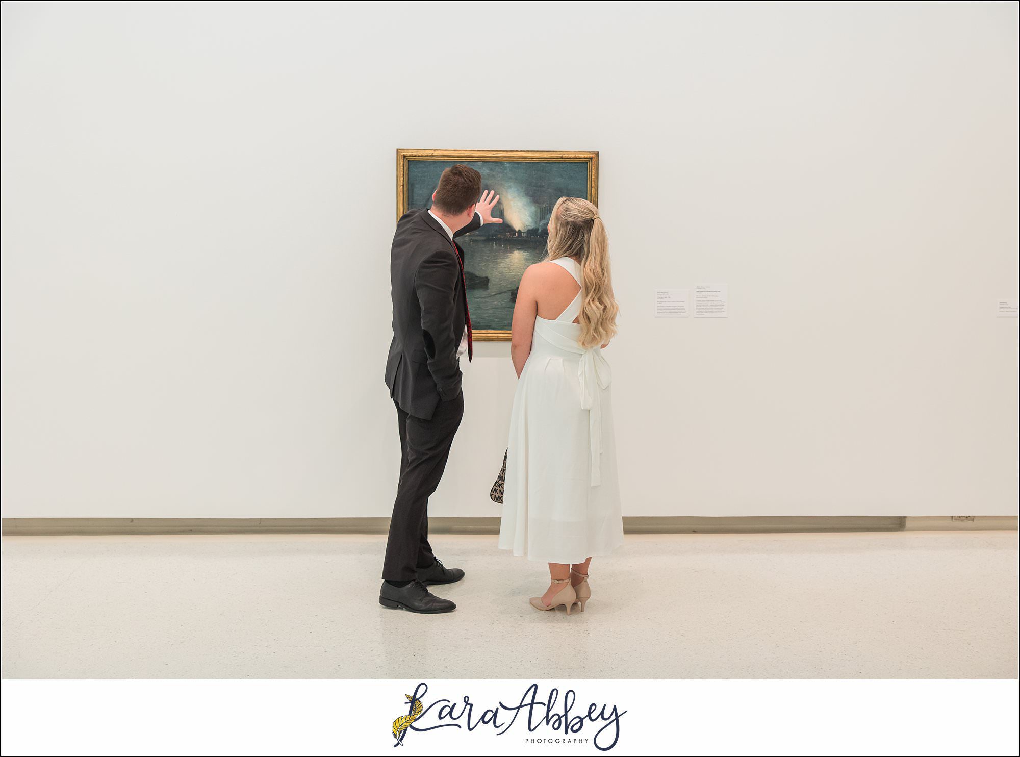 Chelsie and Alex Engagement Photos at Carnegie Museum of Art in Pittsburgh PA