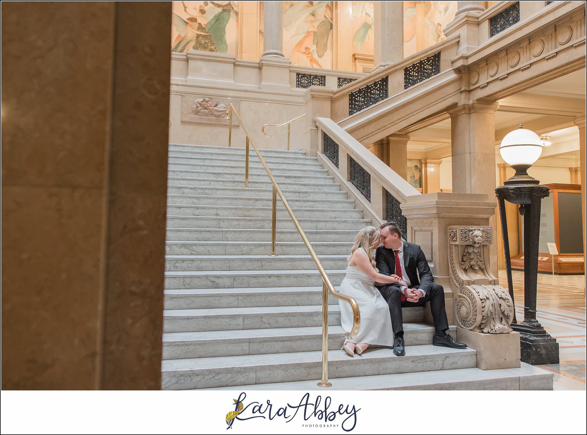 Chelsie and Alex Engagement Photos at Carnegie Museum of Art in Pittsburgh PA
