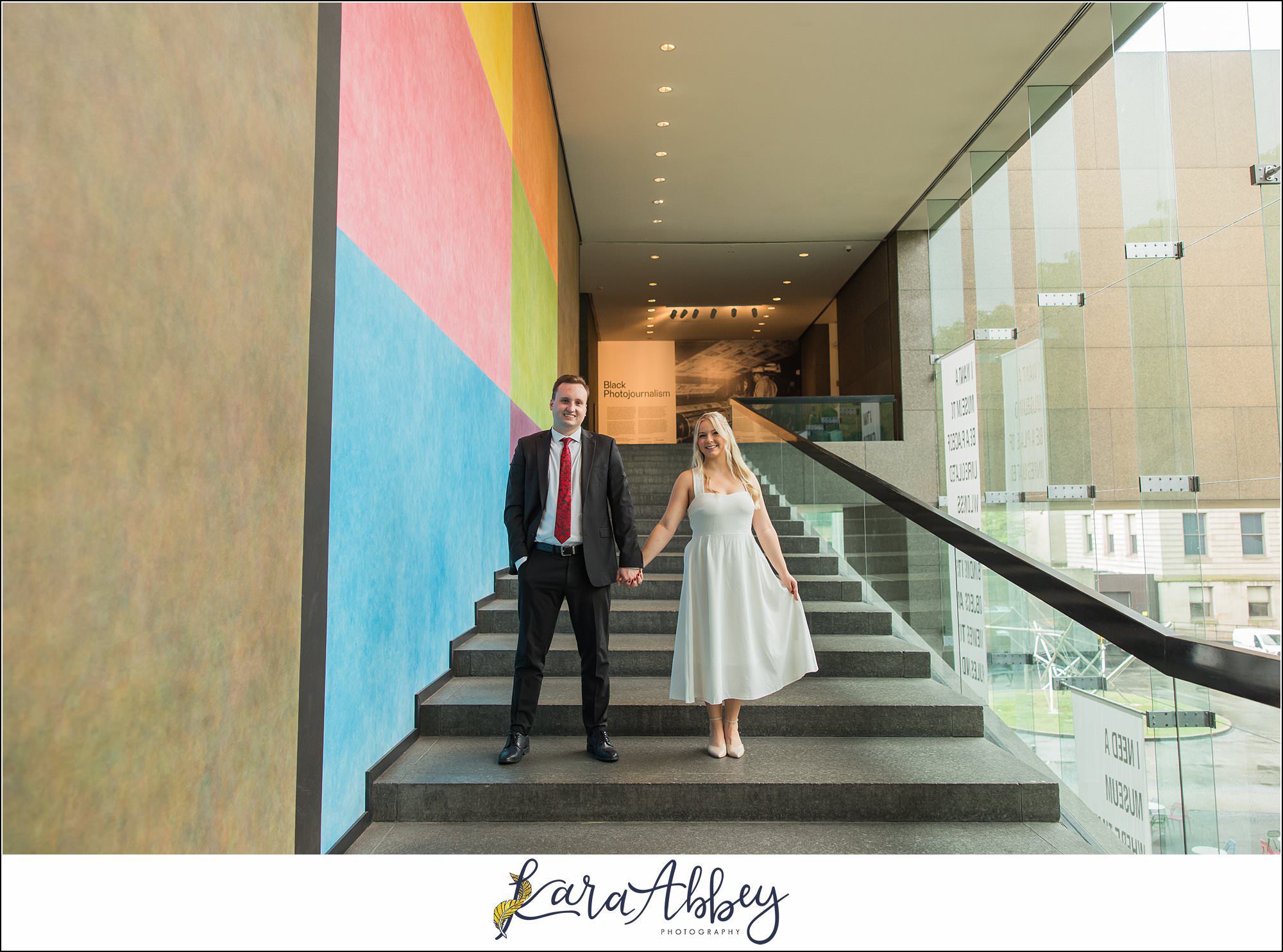 Chelsie and Alex Engagement Photos at Carnegie Museum of Art in Pittsburgh PA