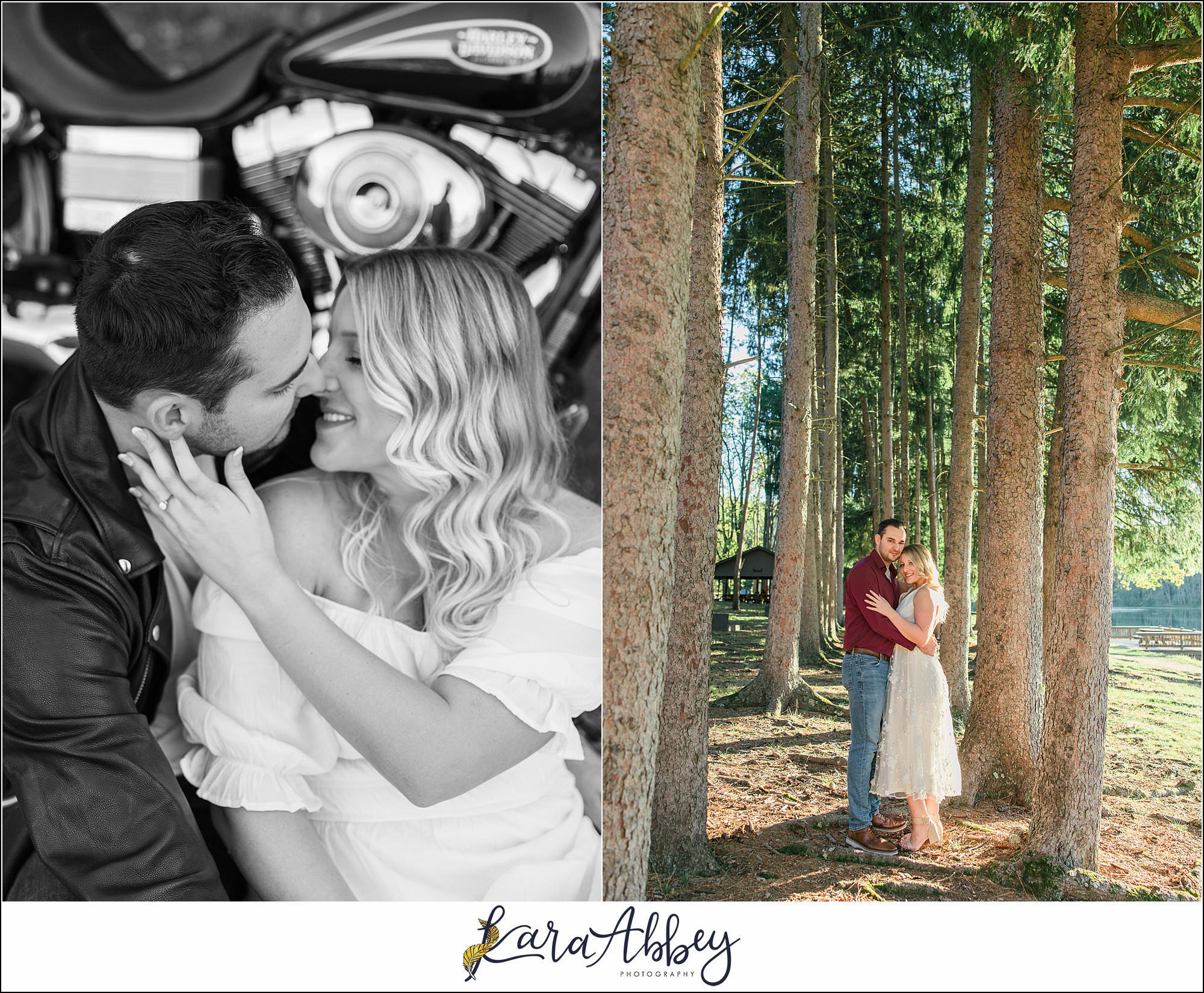 Alyse and Alex Engagement Photos at Twin Lakes Park in Greensburg, PA