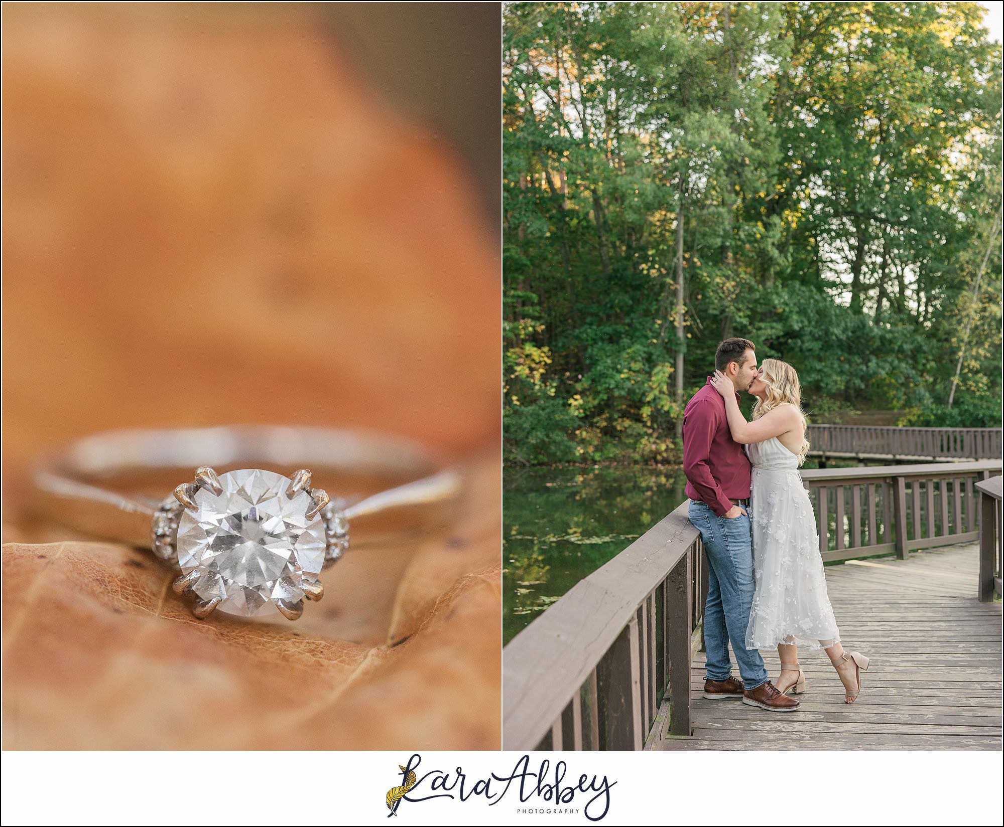 Alyse and Alex Engagement Photos at Twin Lakes Park in Greensburg, PA
