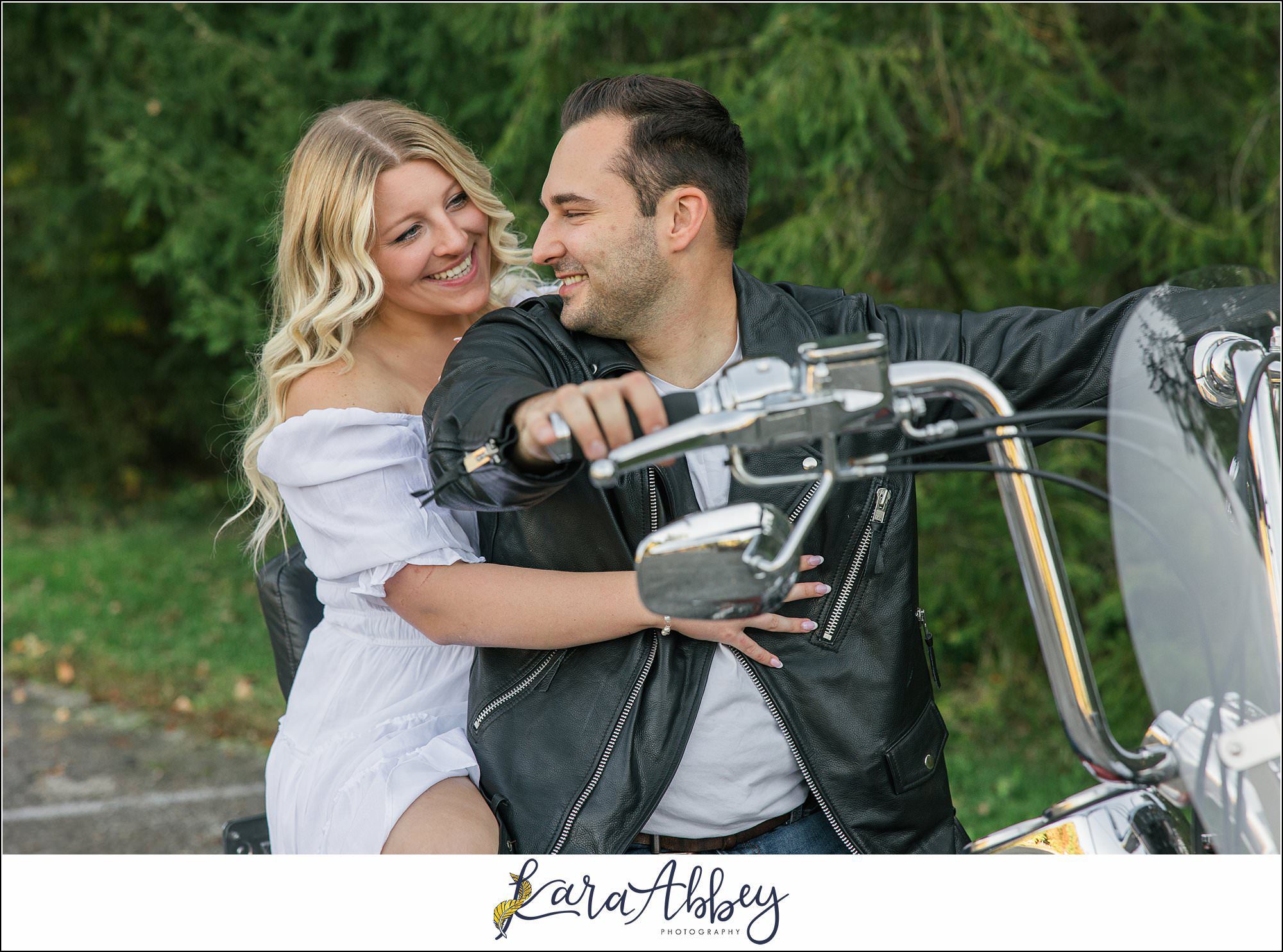 Alyse and Alex Engagement Photos at Twin Lakes Park in Greensburg, PA