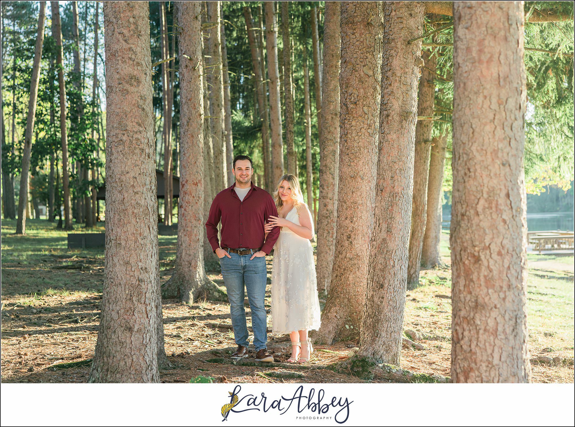 Alyse and Alex Engagement Photos at Twin Lakes Park in Greensburg, PA