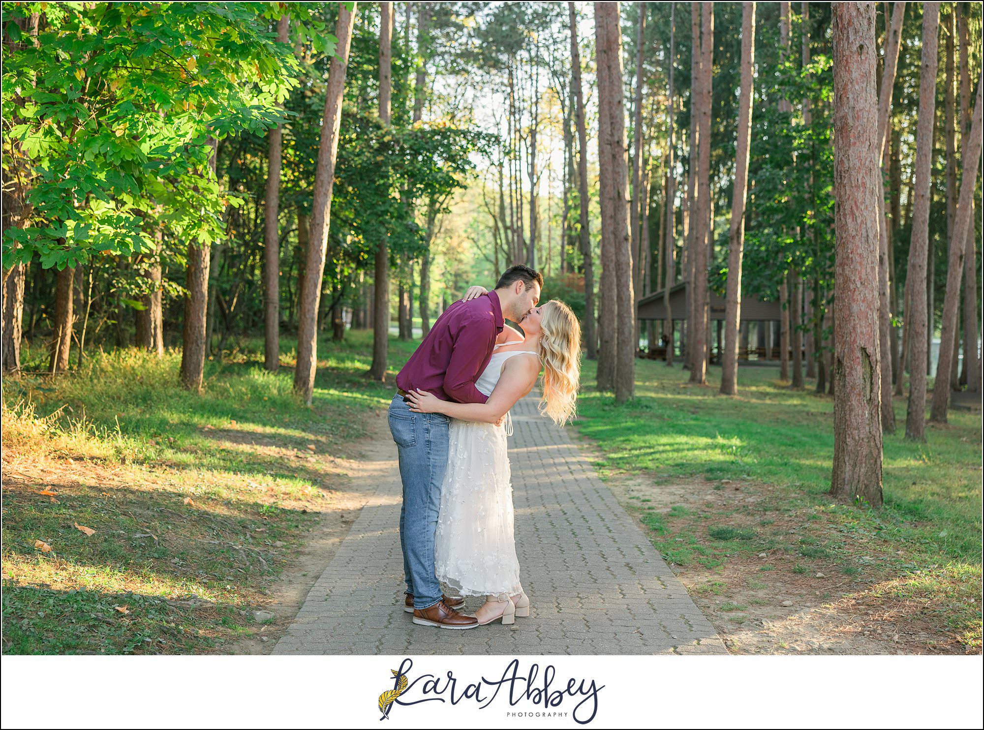 Alyse and Alex Engagement Photos at Twin Lakes Park in Greensburg, PA