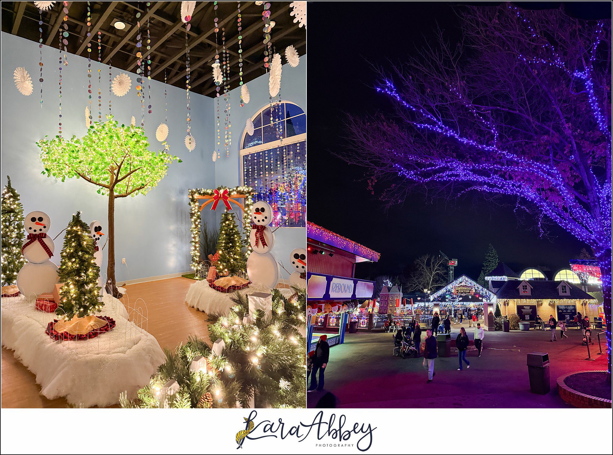 Kennywood Park Holiday Lights 2025