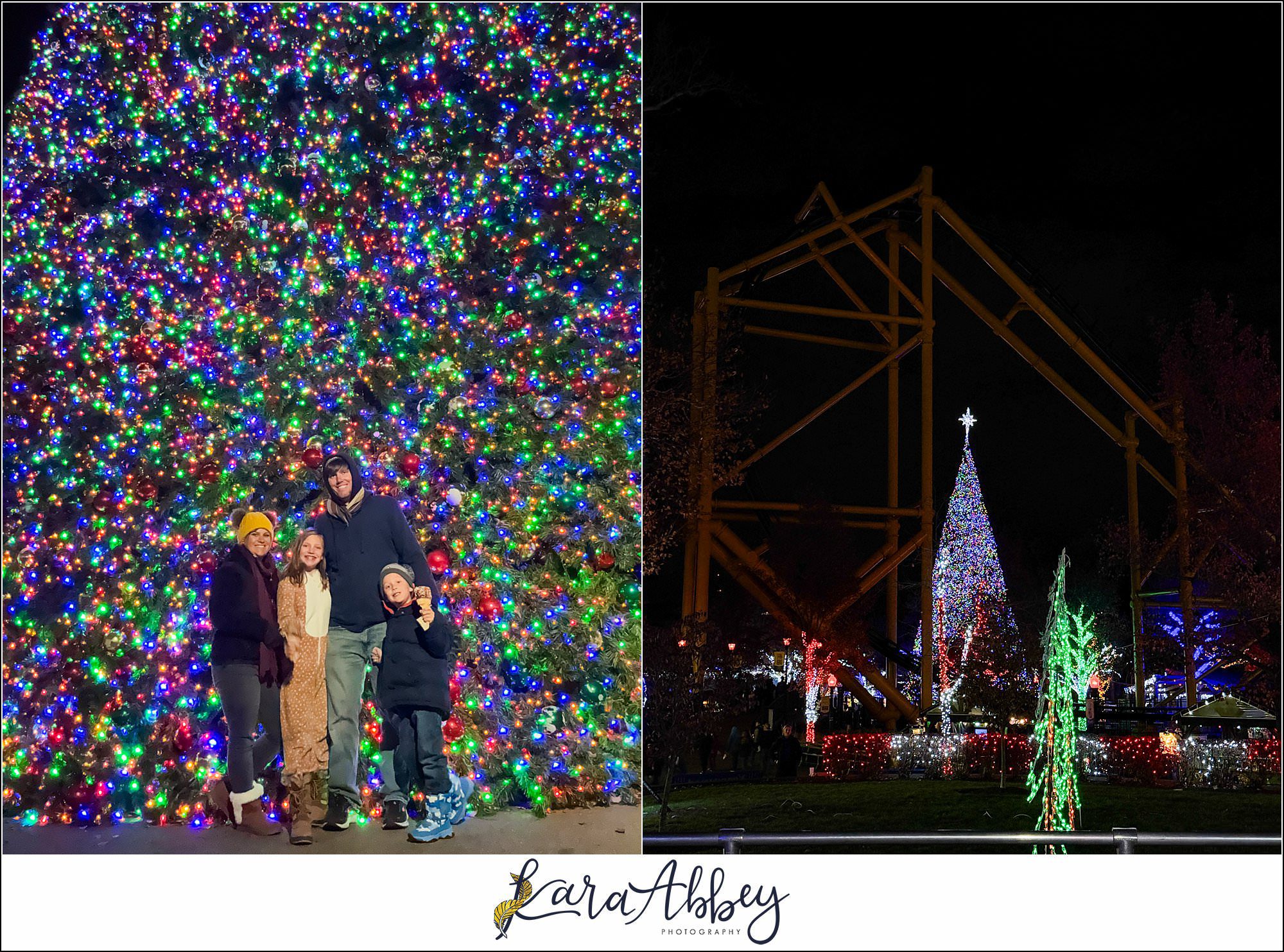 Kennywood Park Holiday Lights 2025