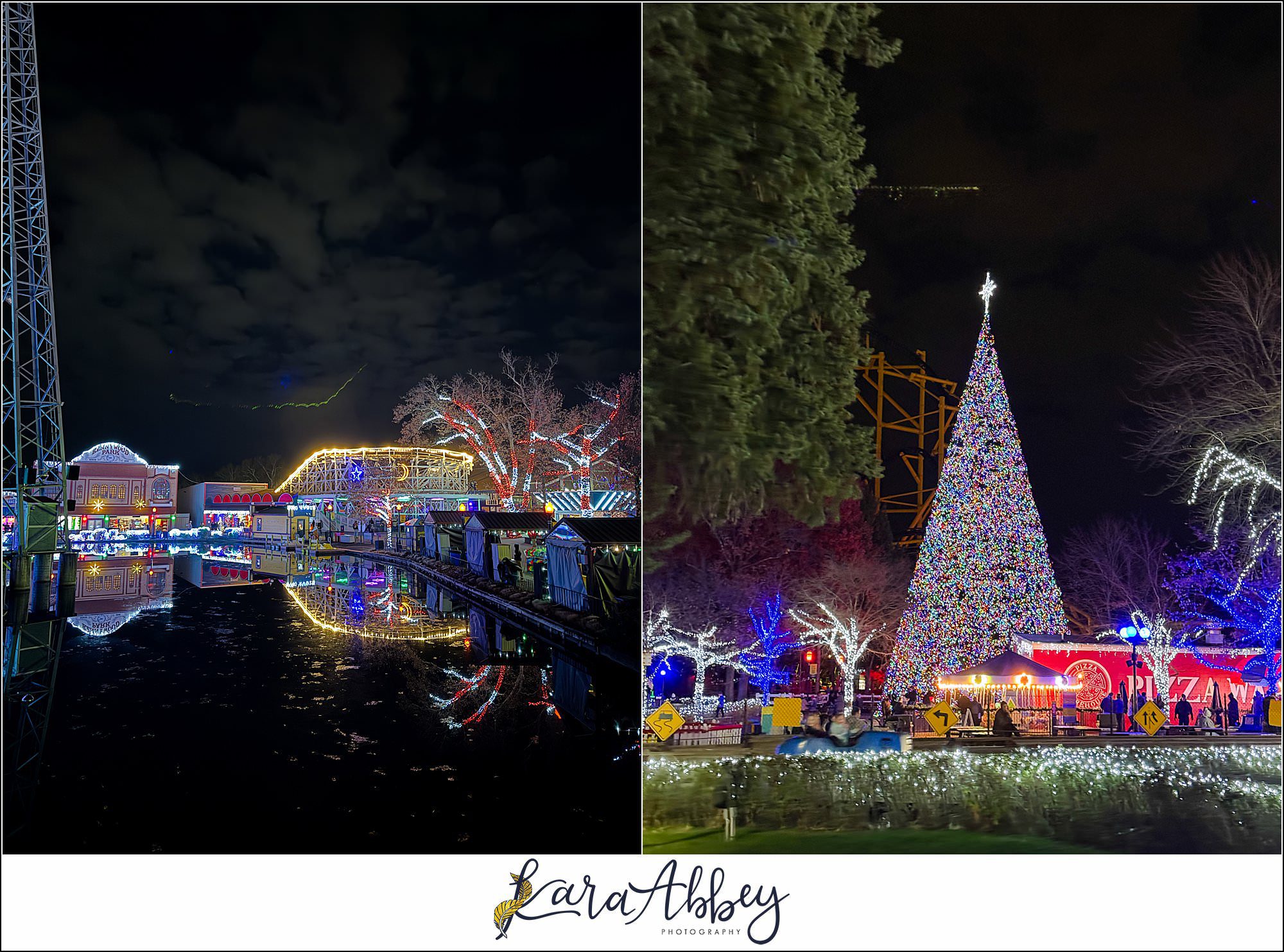 Kennywood Park Holiday Lights 2025
