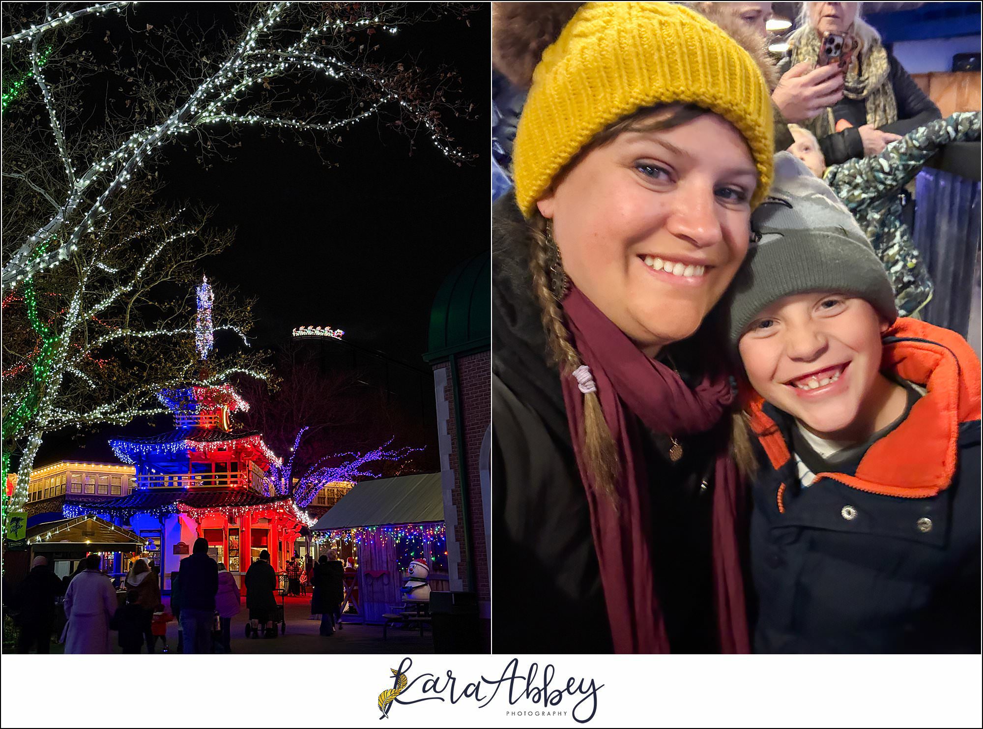 Kennywood Park Holiday Lights 2025