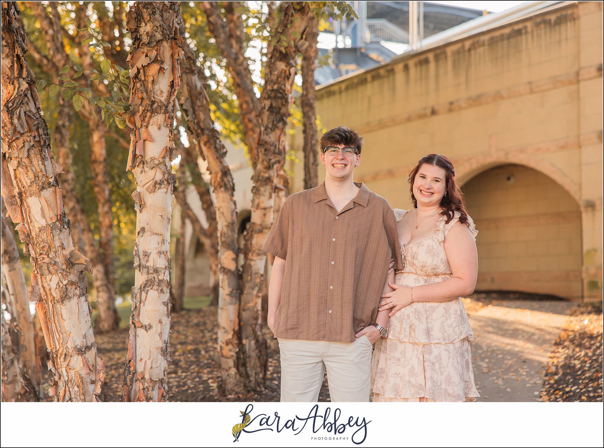 Roberto Clemente Bridge Summer Downtown Pittsburgh Engagement Session
