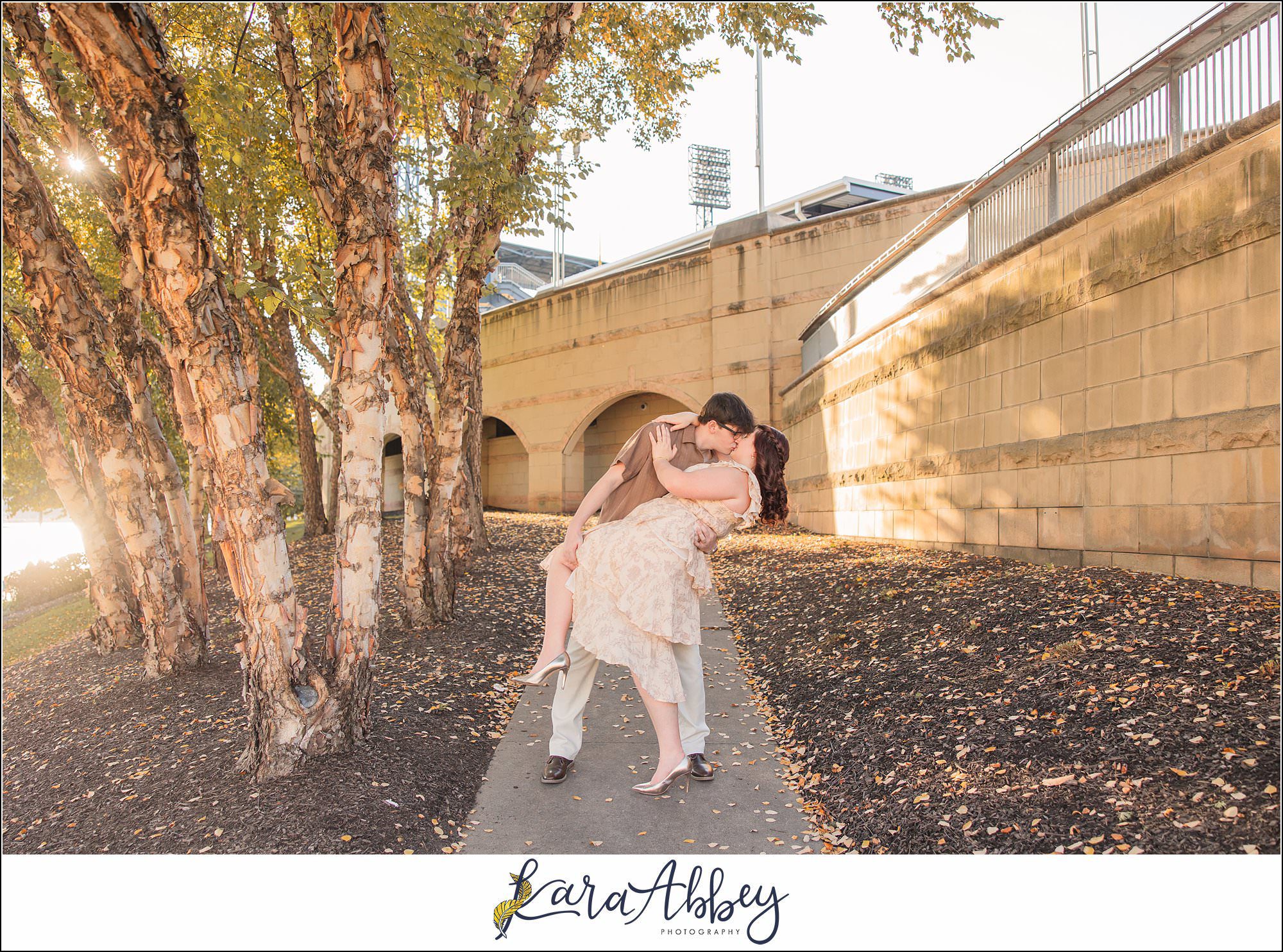 Roberto Clemente Bridge Summer Downtown Pittsburgh Engagement Session