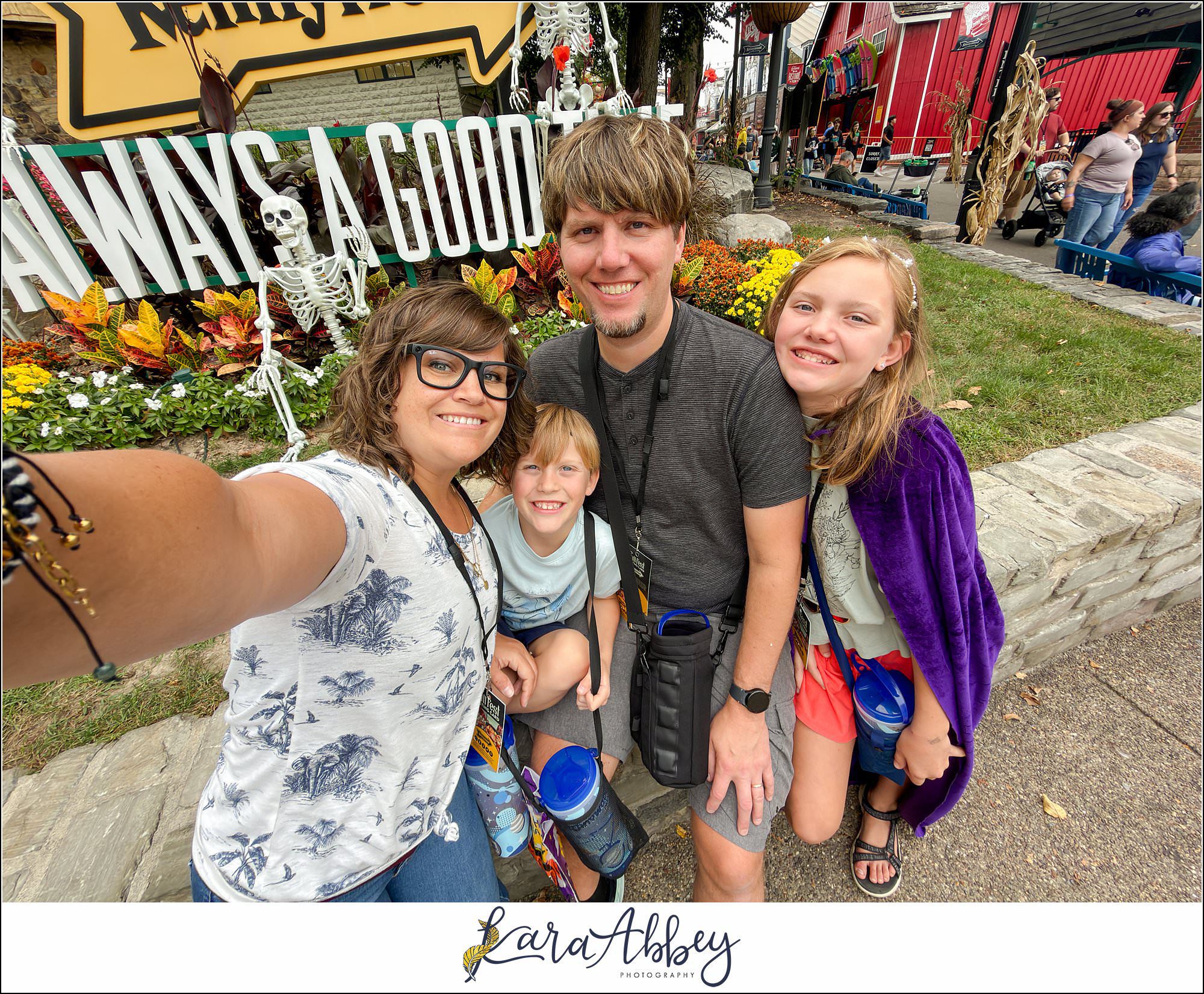 The Adventuring Abbeys visit Kennywood Phantom Fall Fest 2026